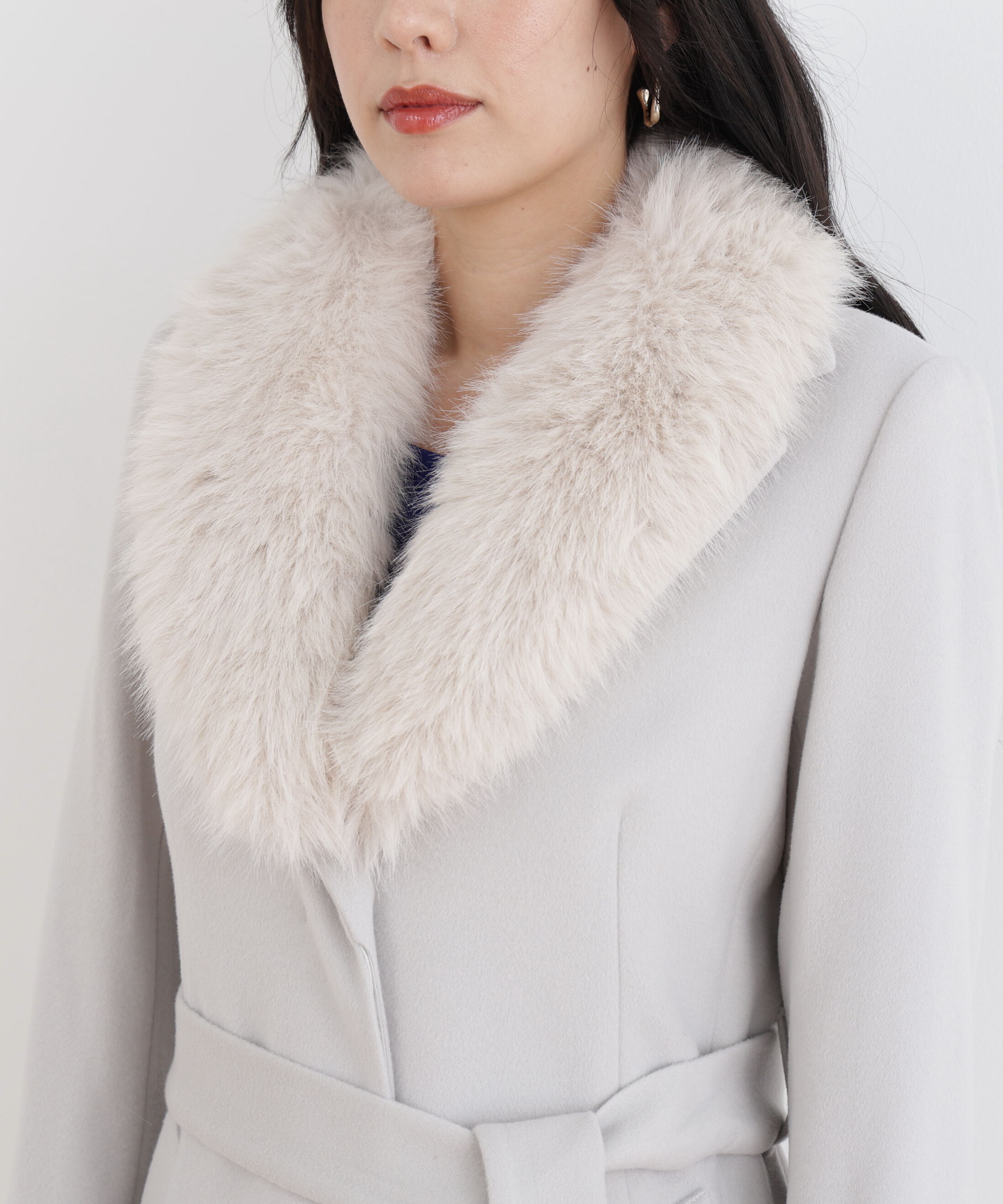  「カシミヤ混ベルテッドコート」|その他|