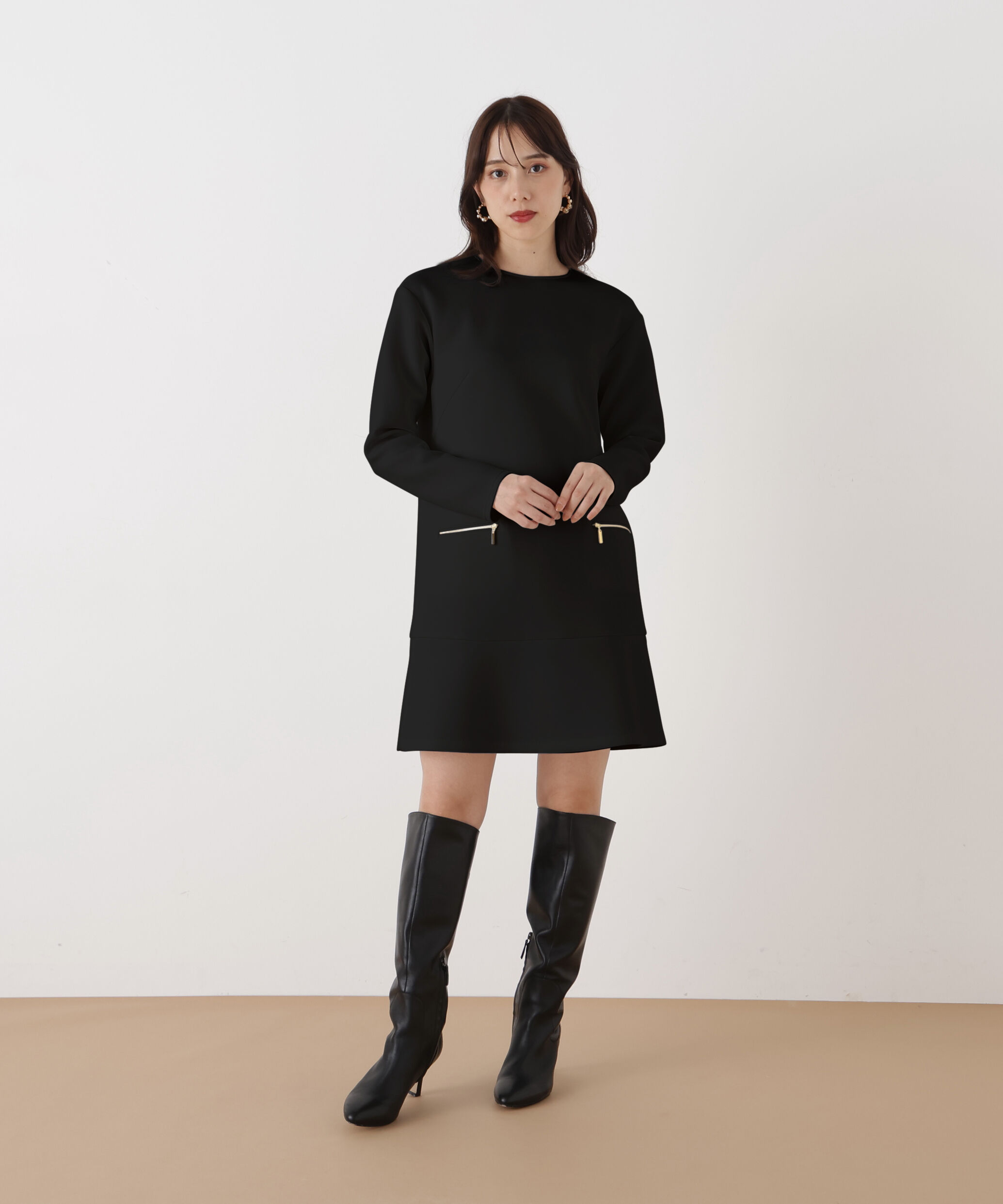  「◆ダンボールニットミニワンピース」|ワンピース|