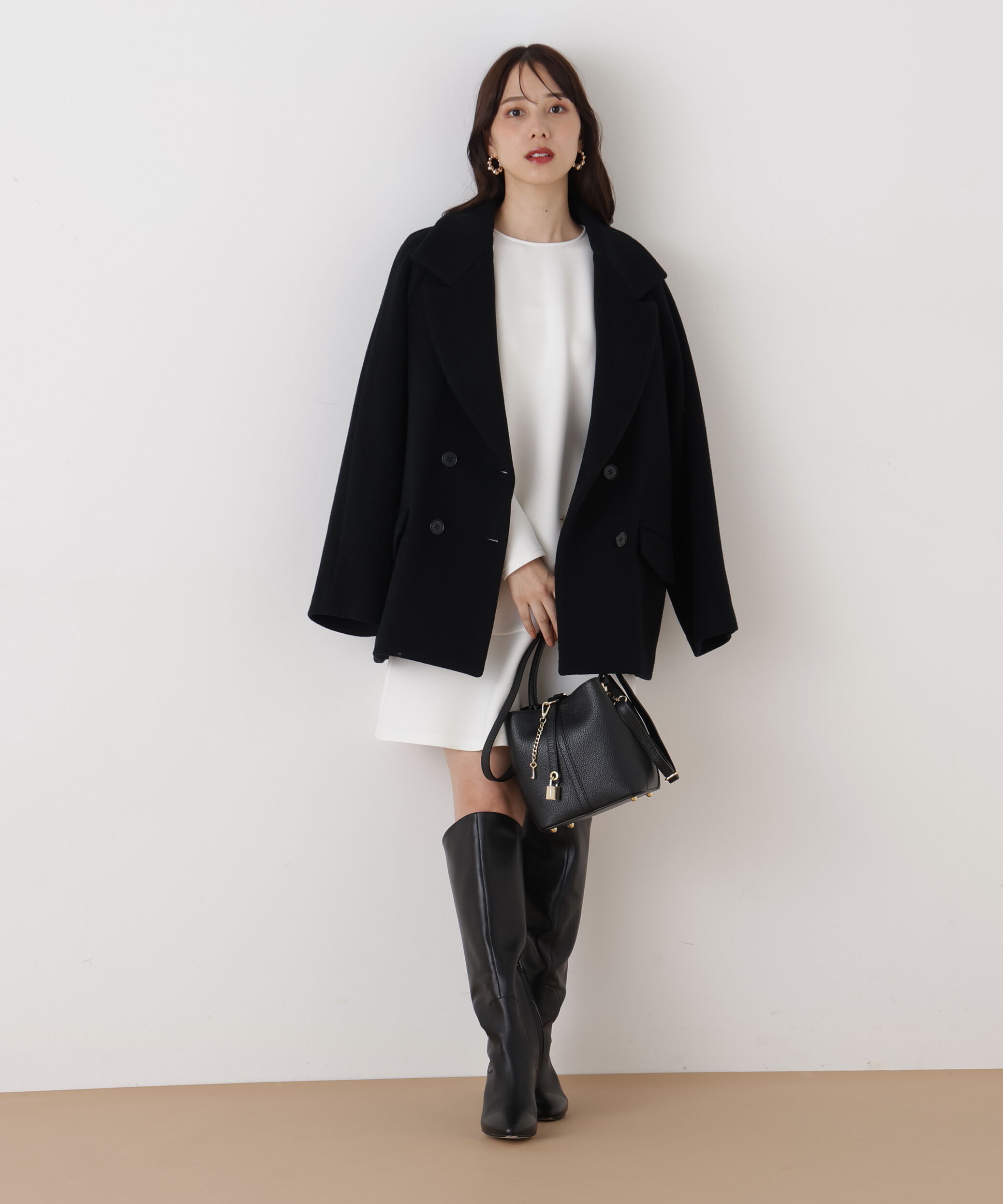  「◆ダンボールニットミニワンピース」|ワンピース|