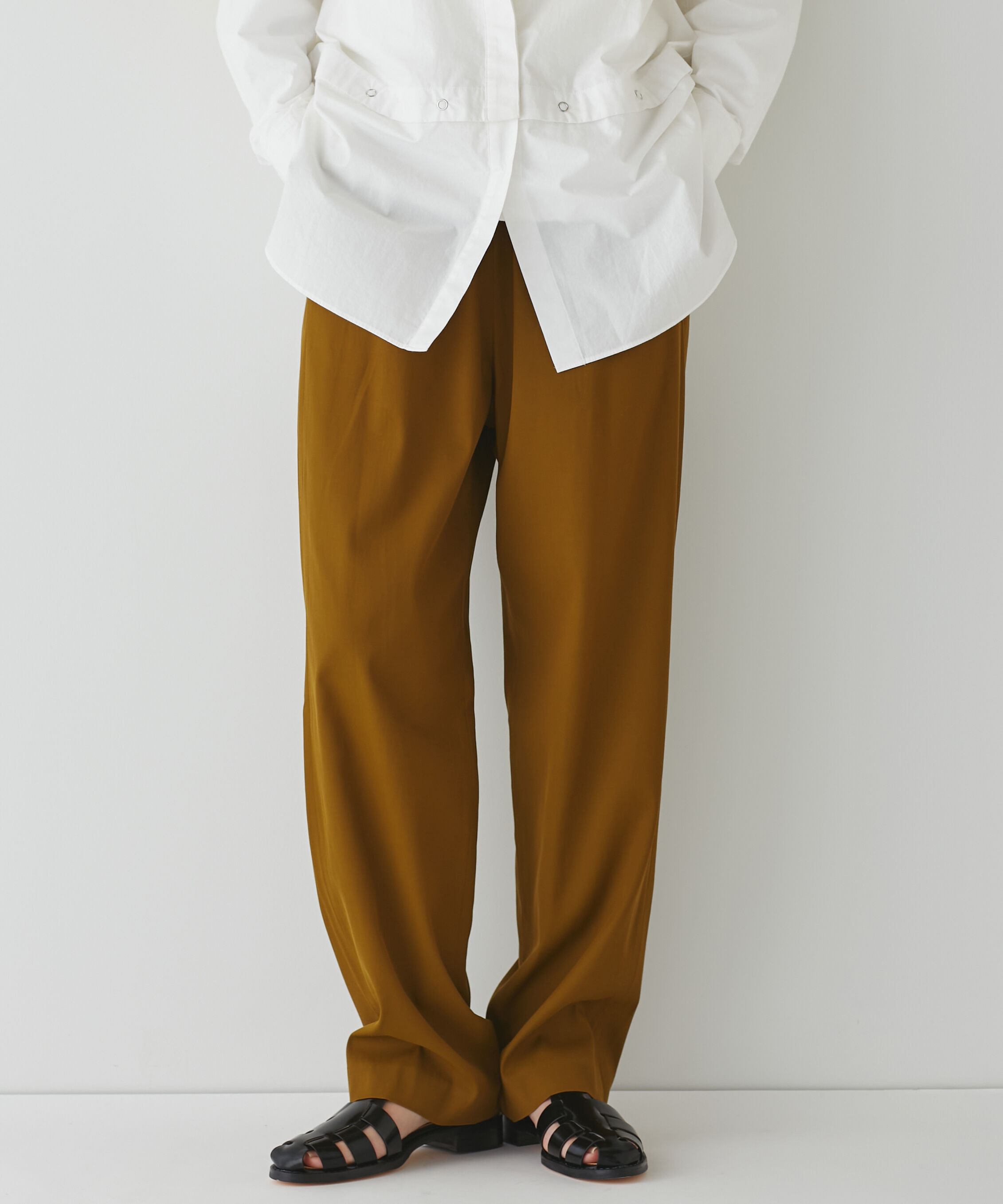  「◆Ｗゴムリラックスパンツ」|その他|カーキ