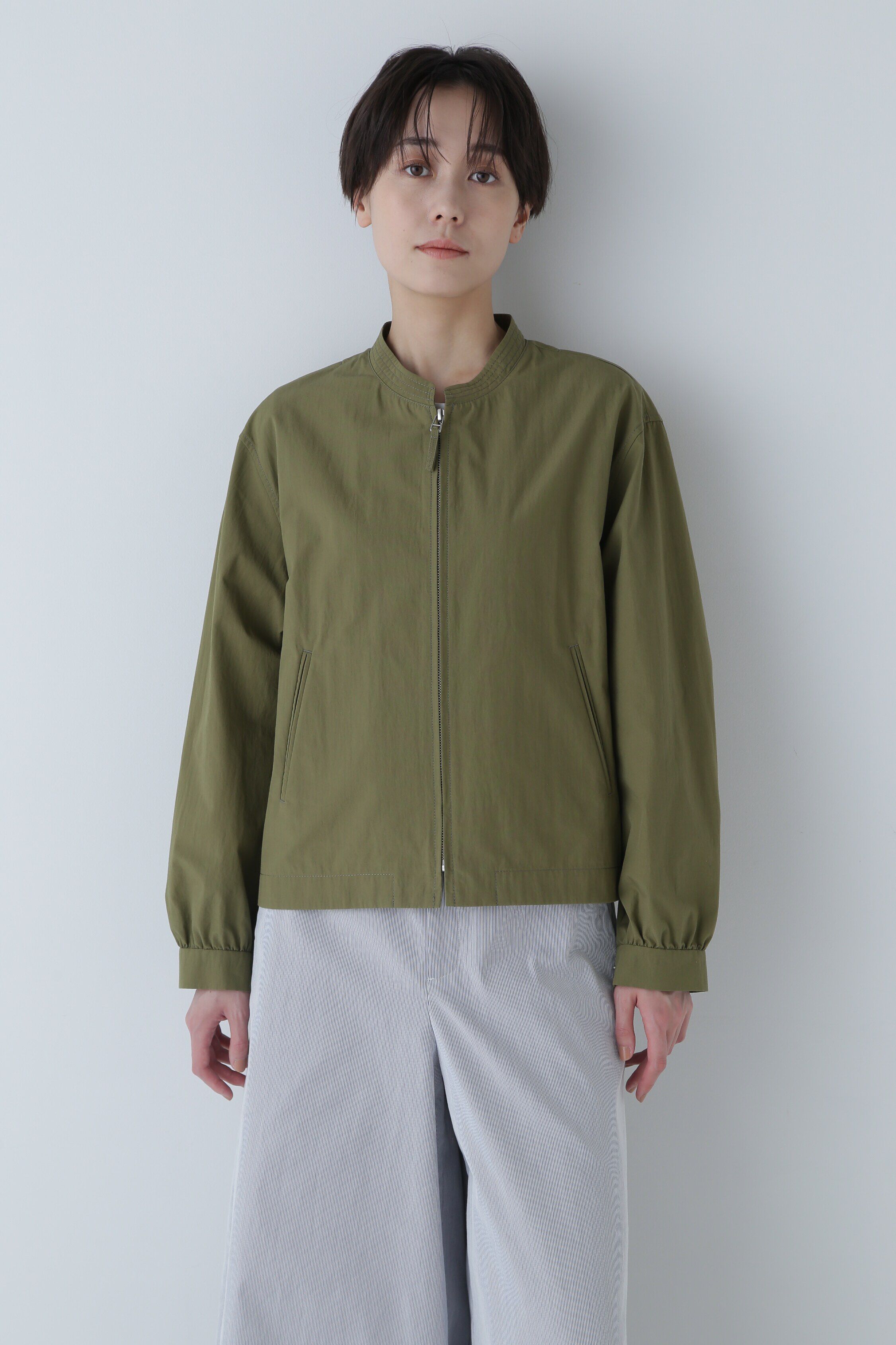  「◆ノーカラーショートブルゾン」|ブルゾン・スタジャン|