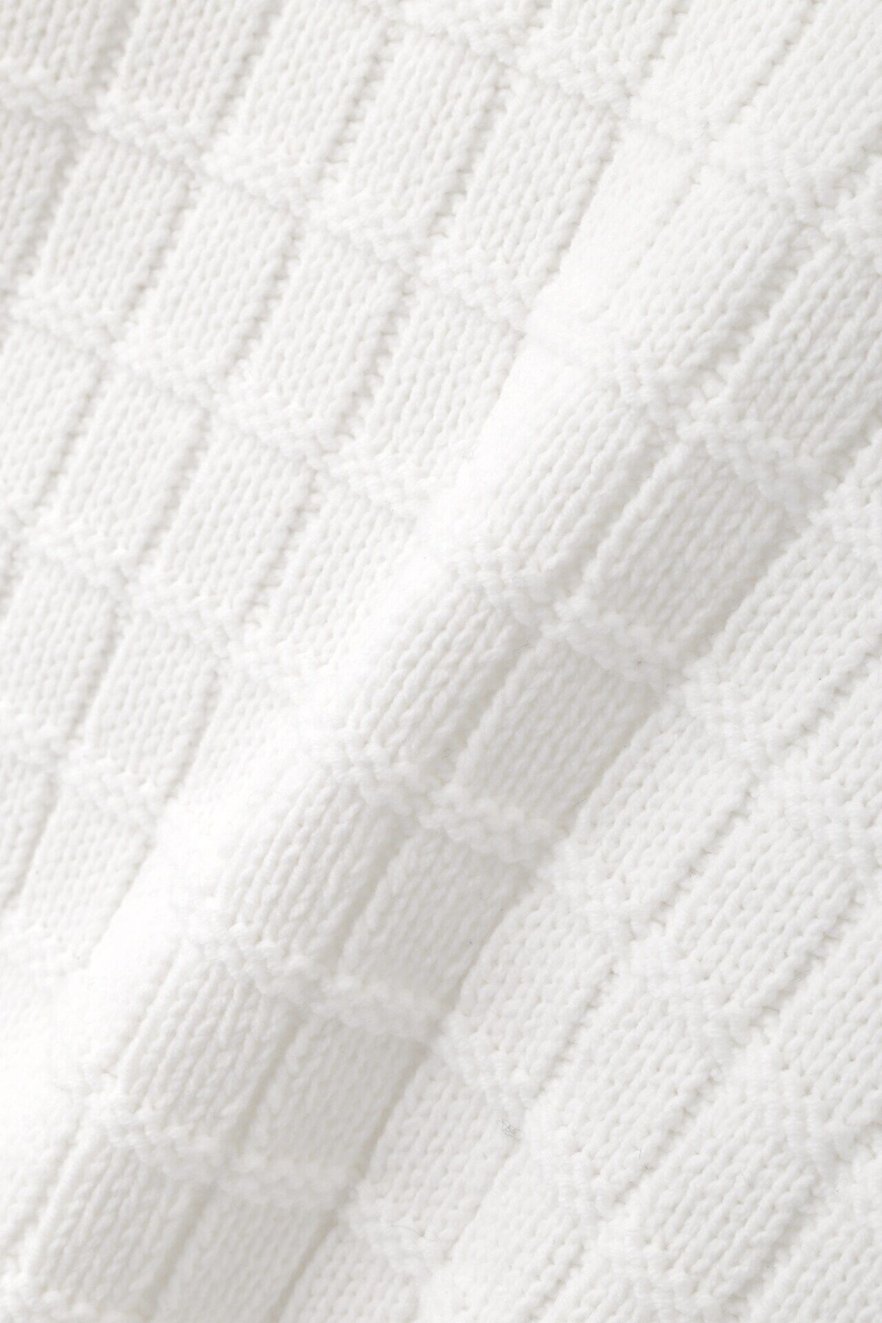  「◆【ウォッシャブル】バルキーコットン混リンクス柄ポロプルオーバー」|ニット・セーター|