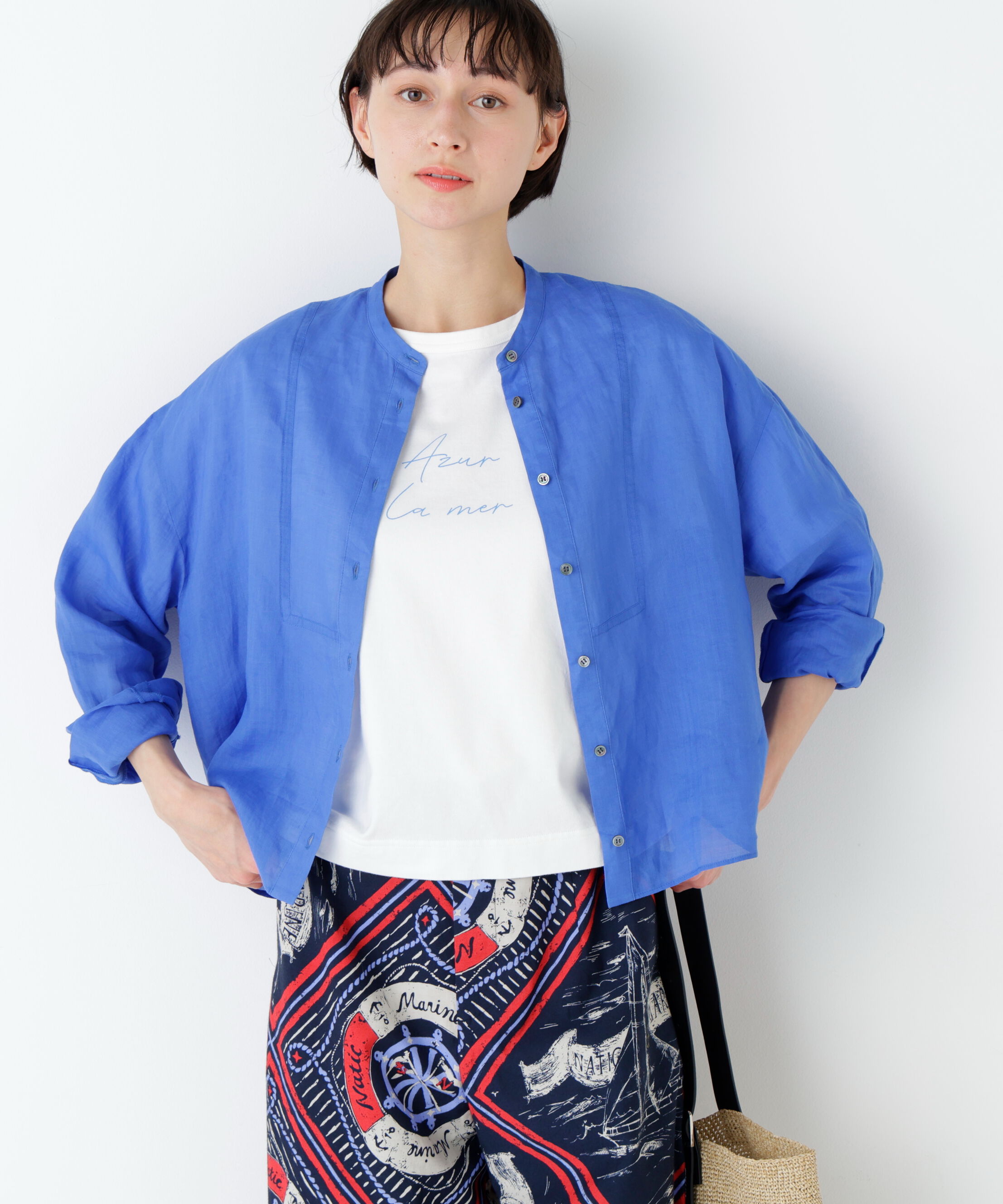  「《名品 / 洗える / 4カラー展開》ラミーボザムシャツブラウス」|シャツ・ブラウス|