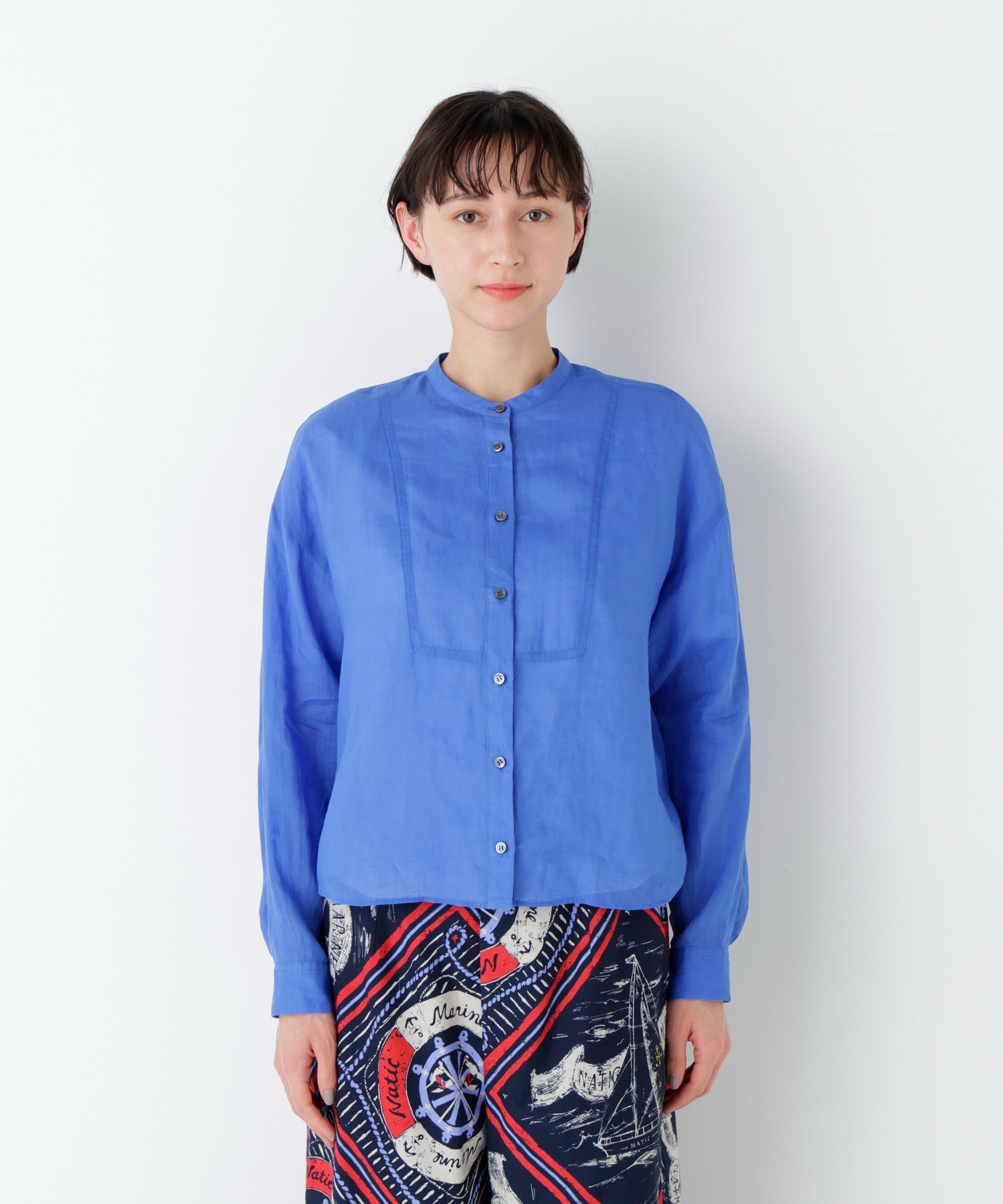  「《名品 / 洗える / 4カラー展開》ラミーボザムシャツブラウス」|シャツ・ブラウス|