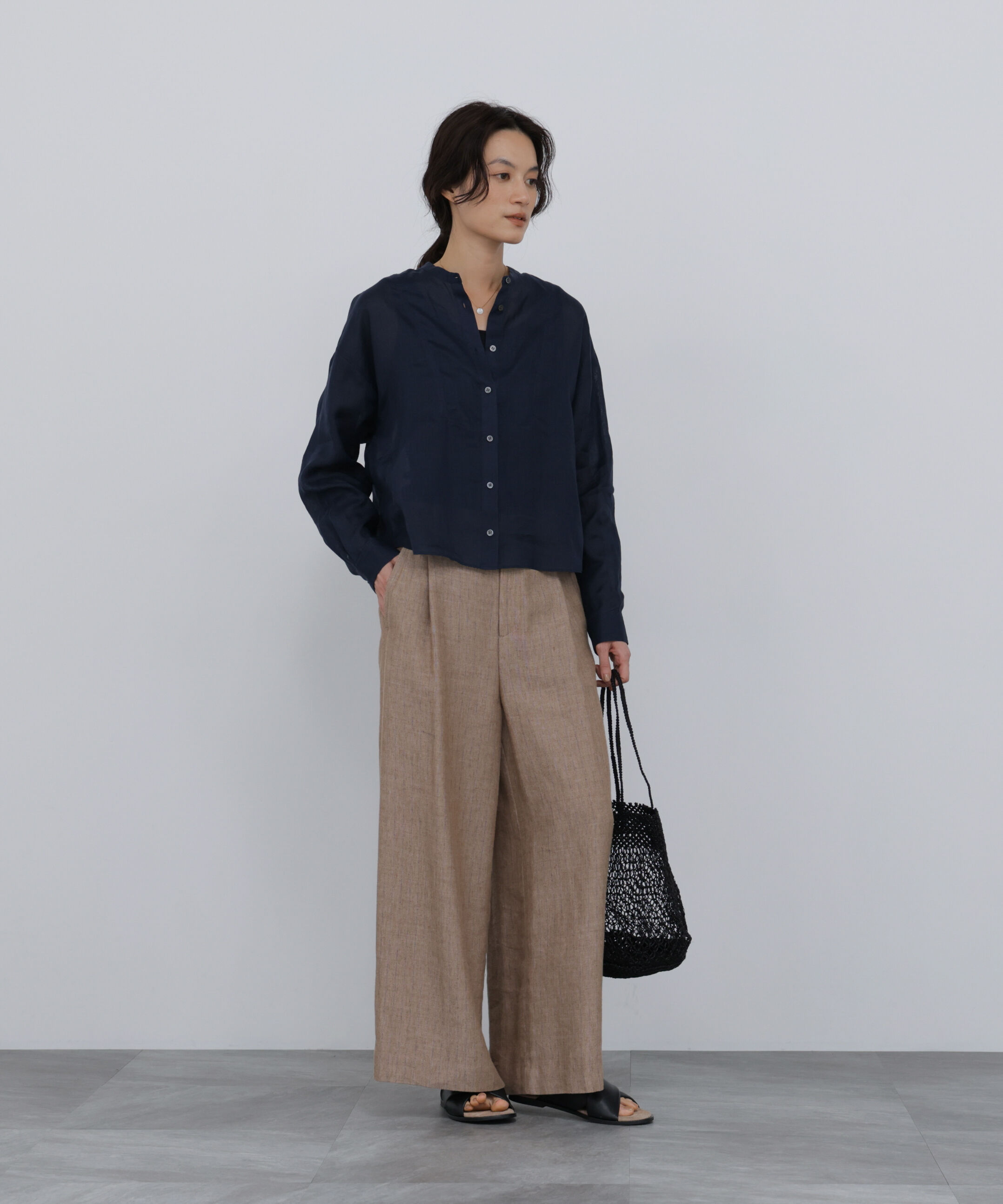  「《名品 / 洗える / 4カラー展開》ラミーボザムシャツブラウス」|シャツ・ブラウス|