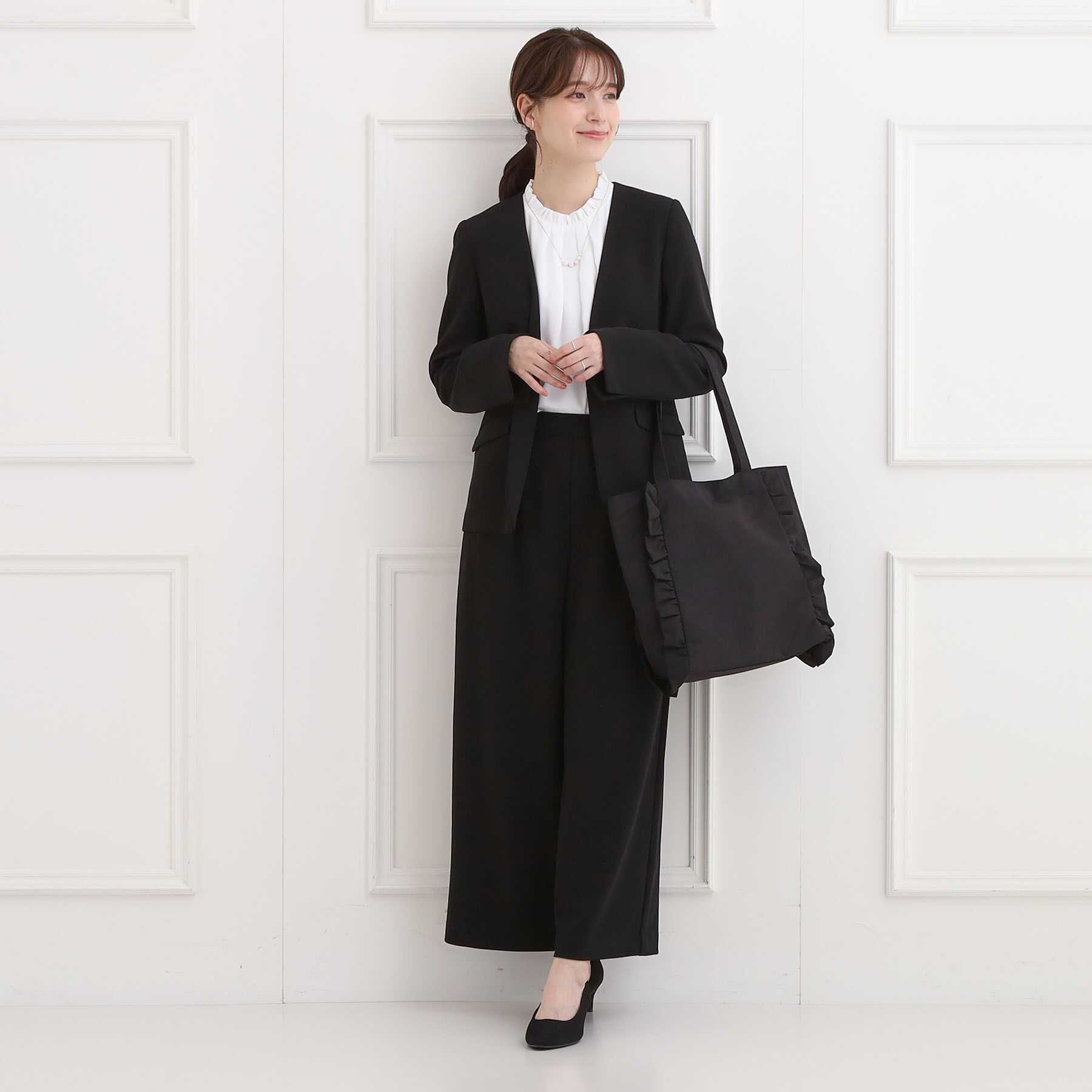 SHOO･LA･RUE「【セレモニー】フリルトートバッグ」|トートバッグ|