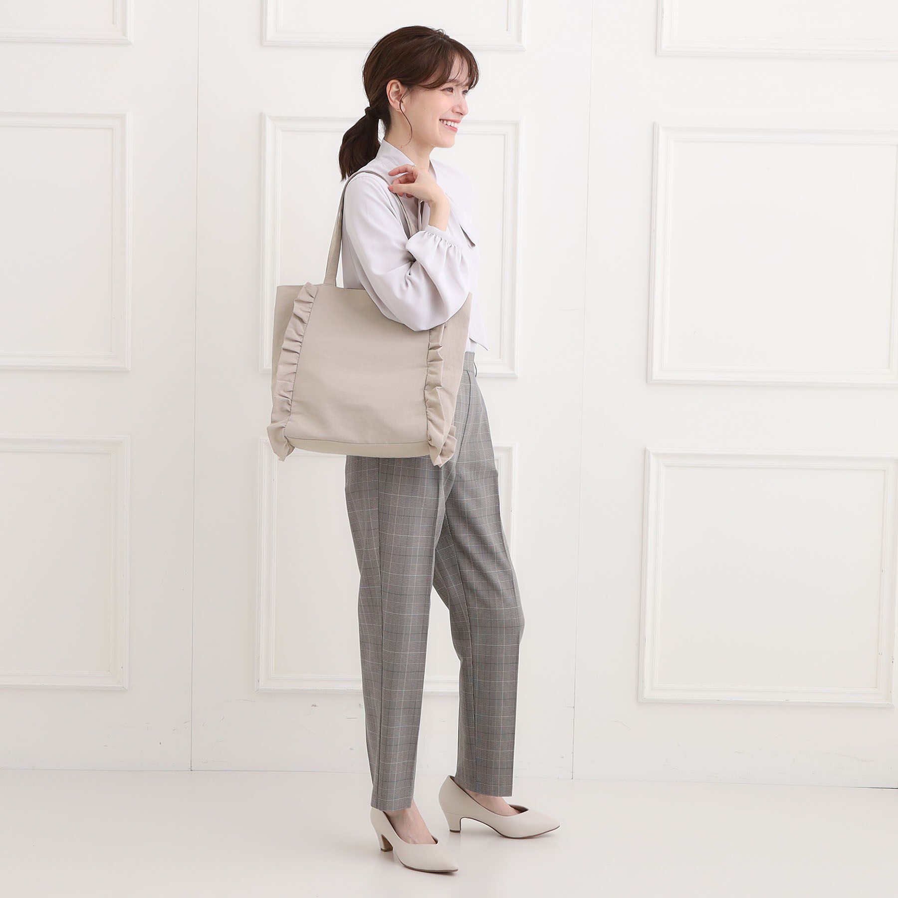 SHOO･LA･RUE「【セレモニー】フリルトートバッグ」|トートバッグ|