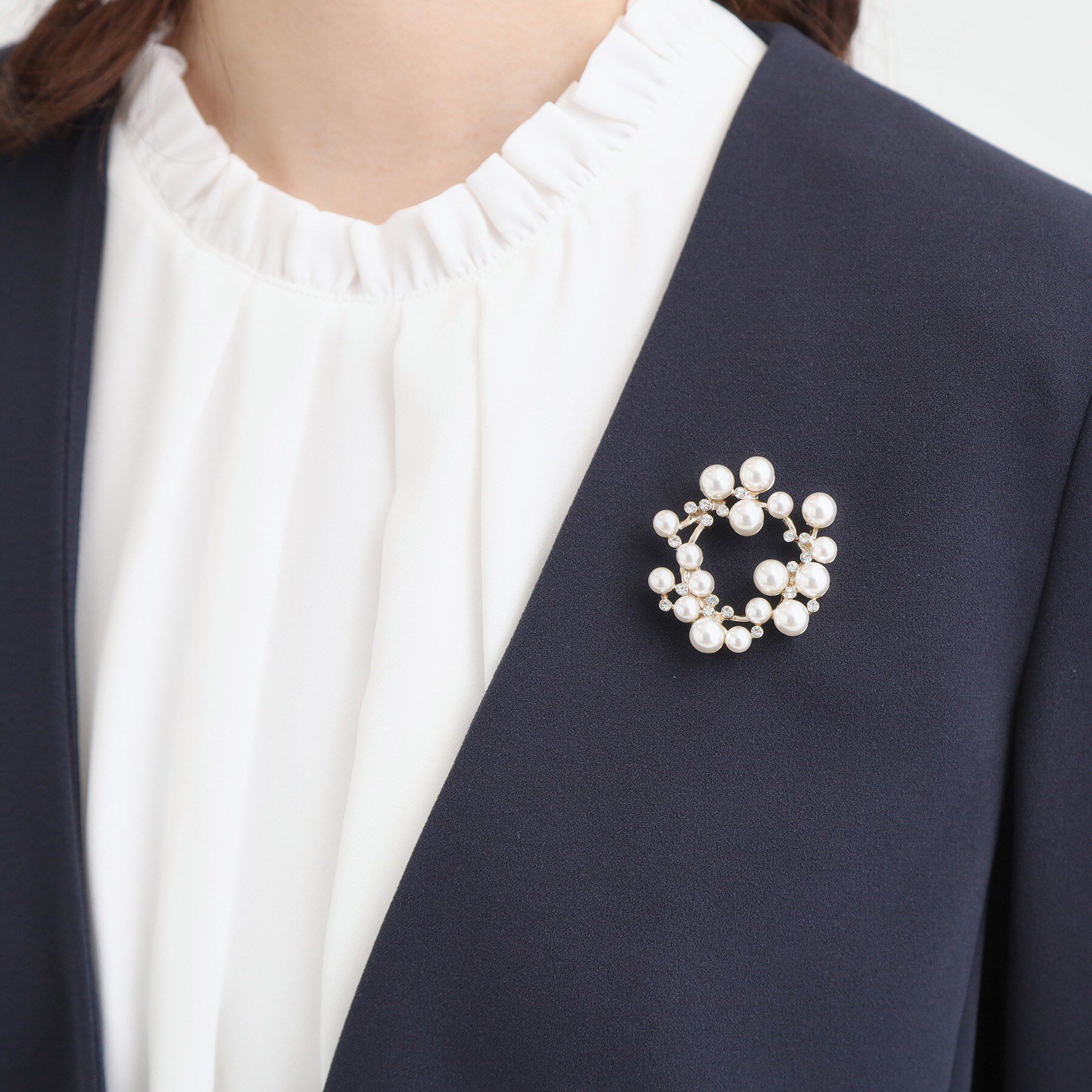 SHOO･LA･RUE「【セレモニー】マグネットブローチ」|ブローチ・コサージュ|