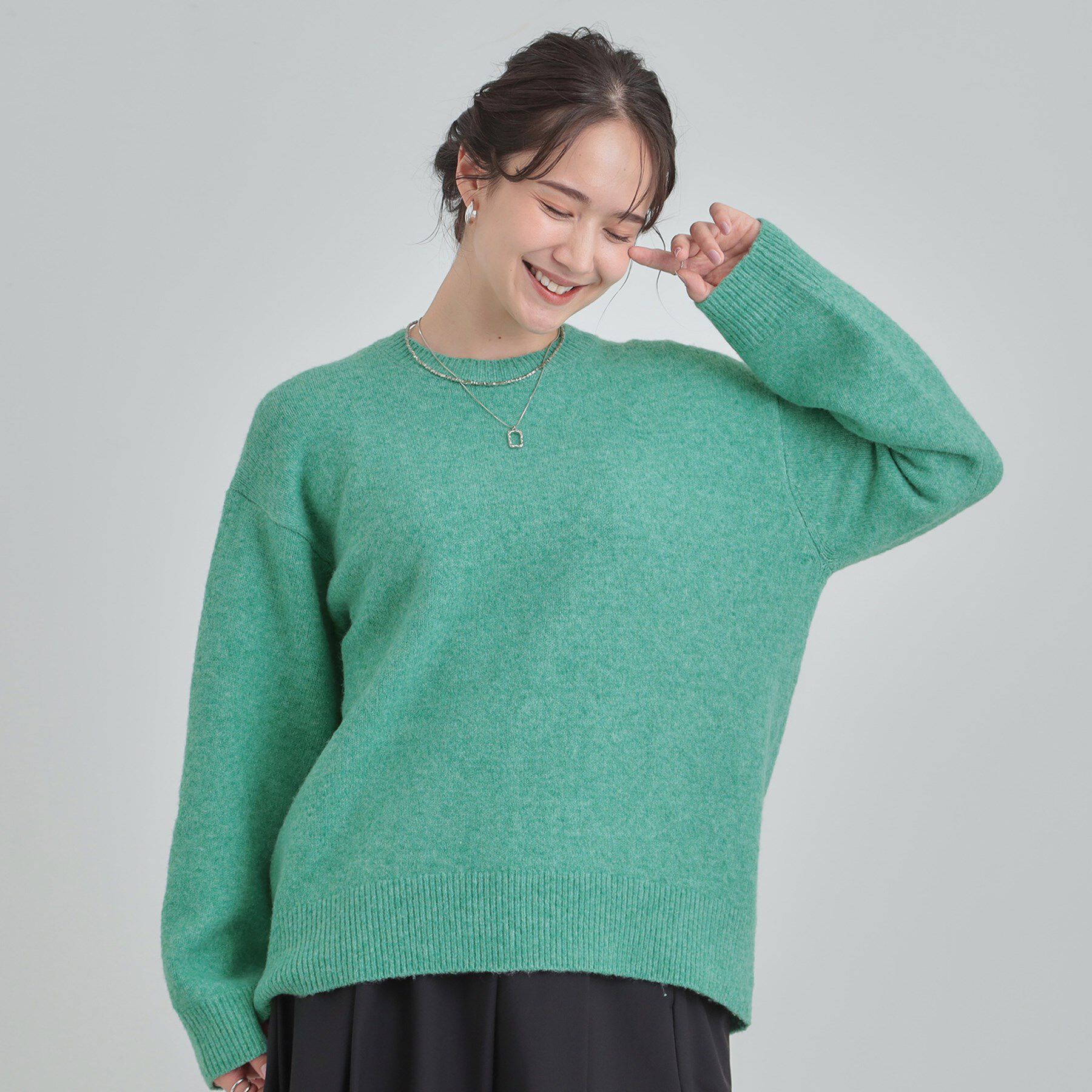 SHOO･LA･RUE「【洗濯機可】お気に入りカラーを身にまとって　ふんわりゆるニット」|ニット・セーター|