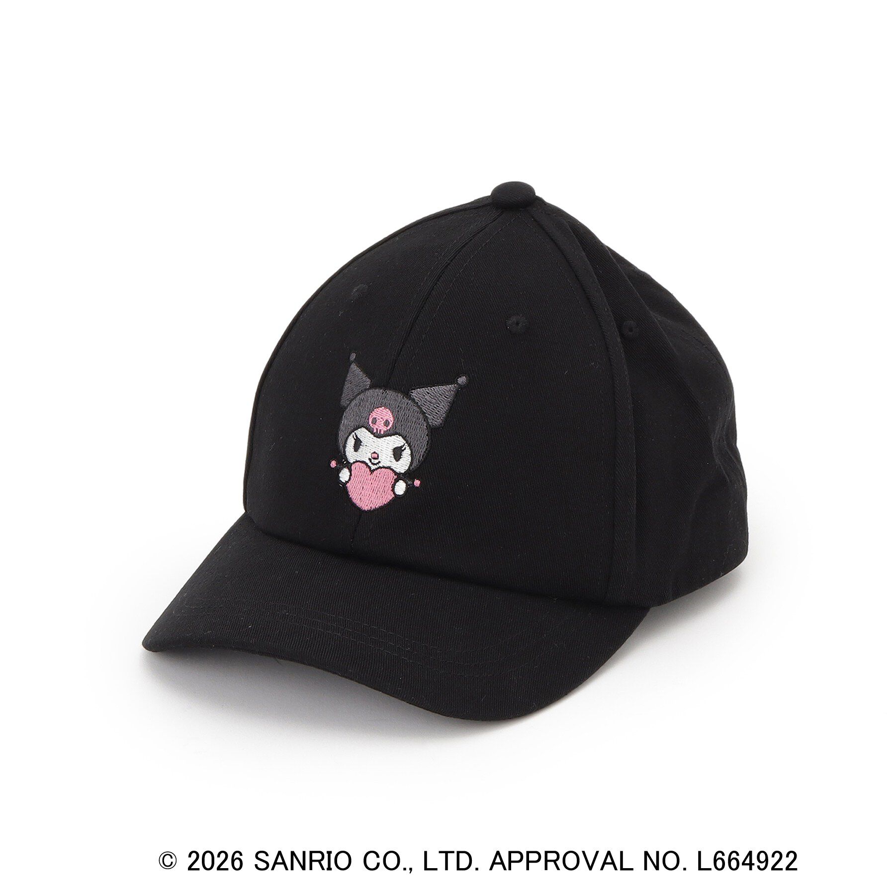 SHOO･LA･RUE「【サンリオキャラクターズ】ハローキティ＆クロミ刺繍キャップ」|キャップ・キャスケット|ブラック(019)