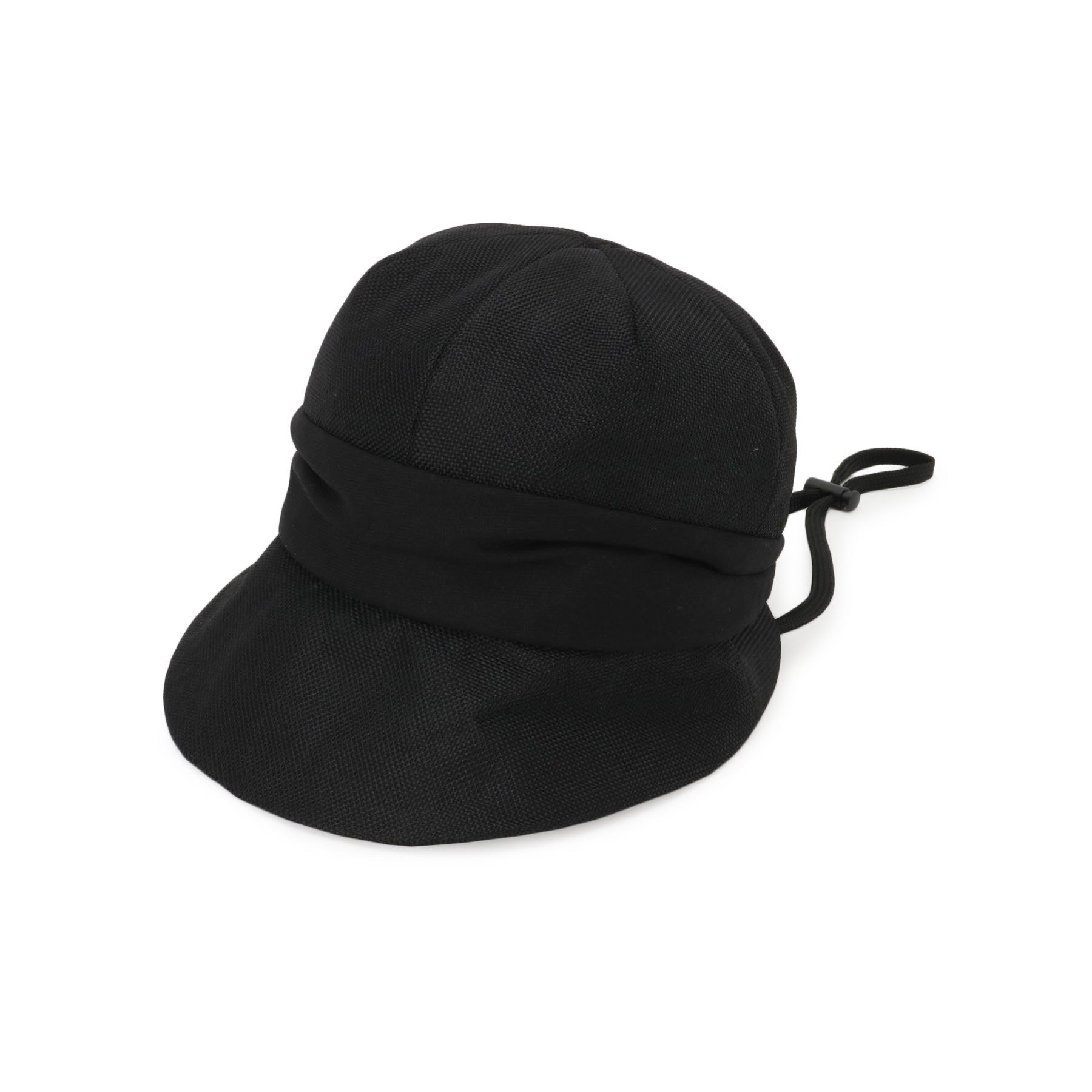 SHOO･LA･RUE「リネンライク顔周りすっぽりキャスケット」|キャップ・キャスケット|ブラック(019)