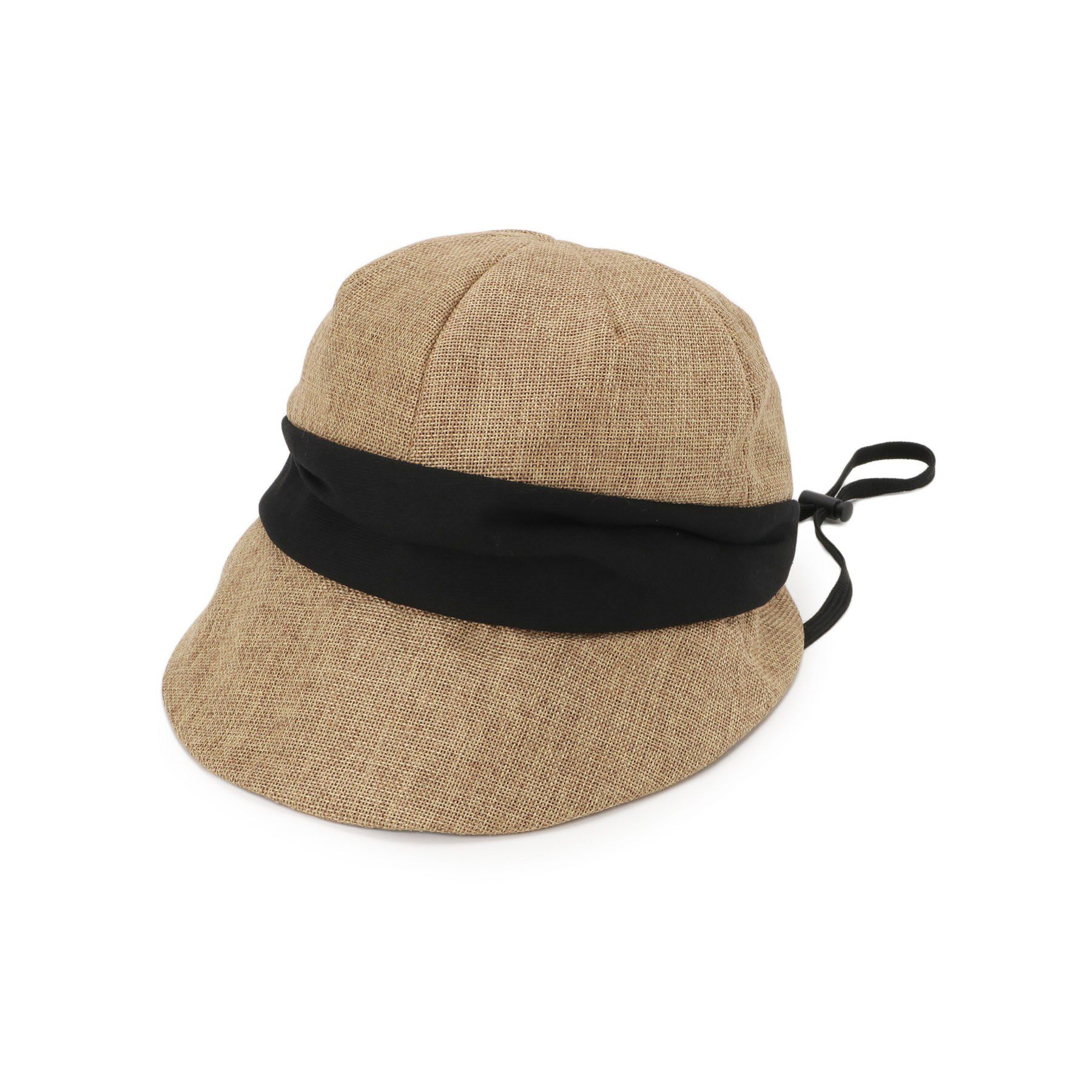 SHOO･LA･RUE「リネンライク顔周りすっぽりキャスケット」|キャップ・キャスケット|キャメルブラウン(5