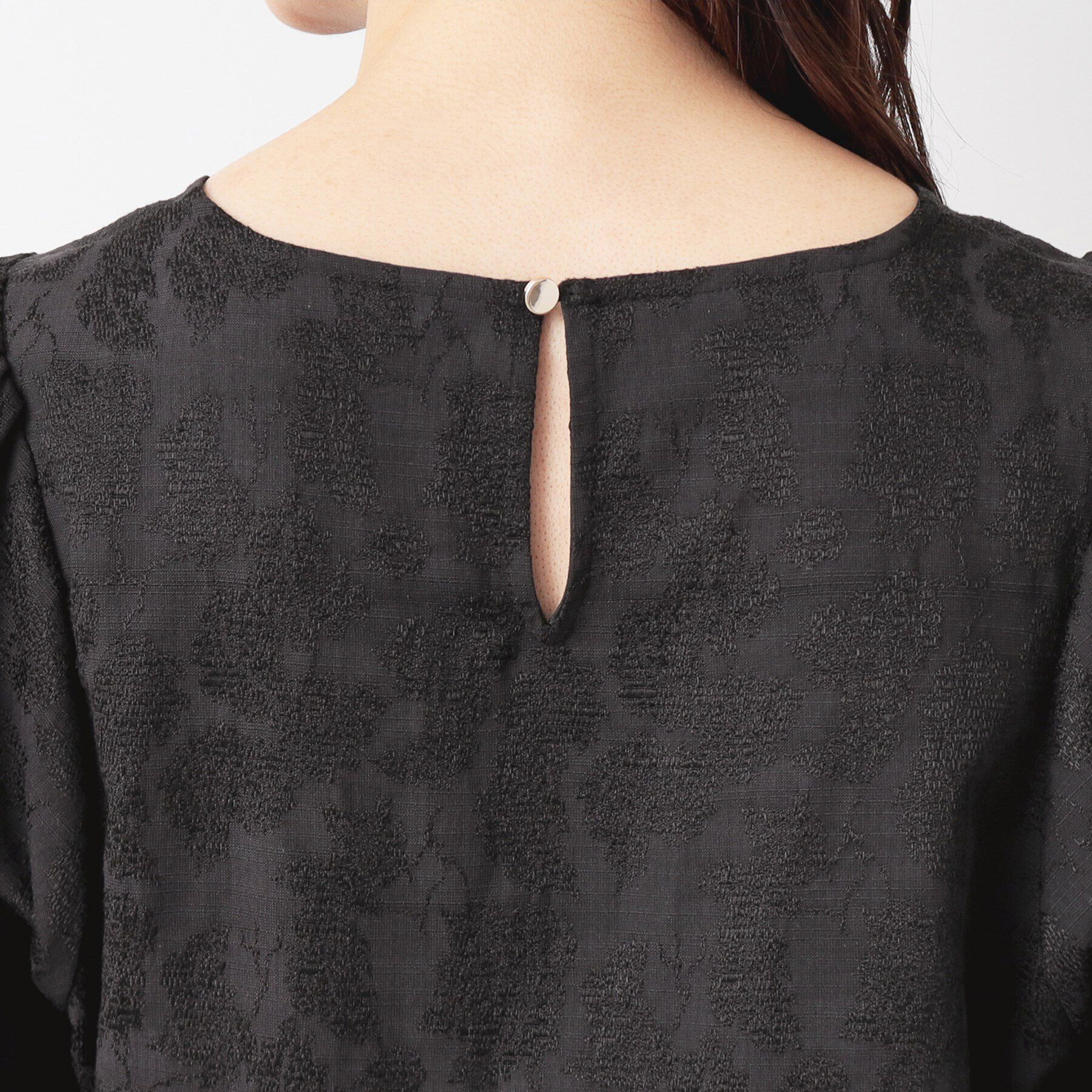 Dessin「【入卒/セレモニー/セットアップ可能/洗える】フラワージャカードブラウス」|シャツ・ブラウス|