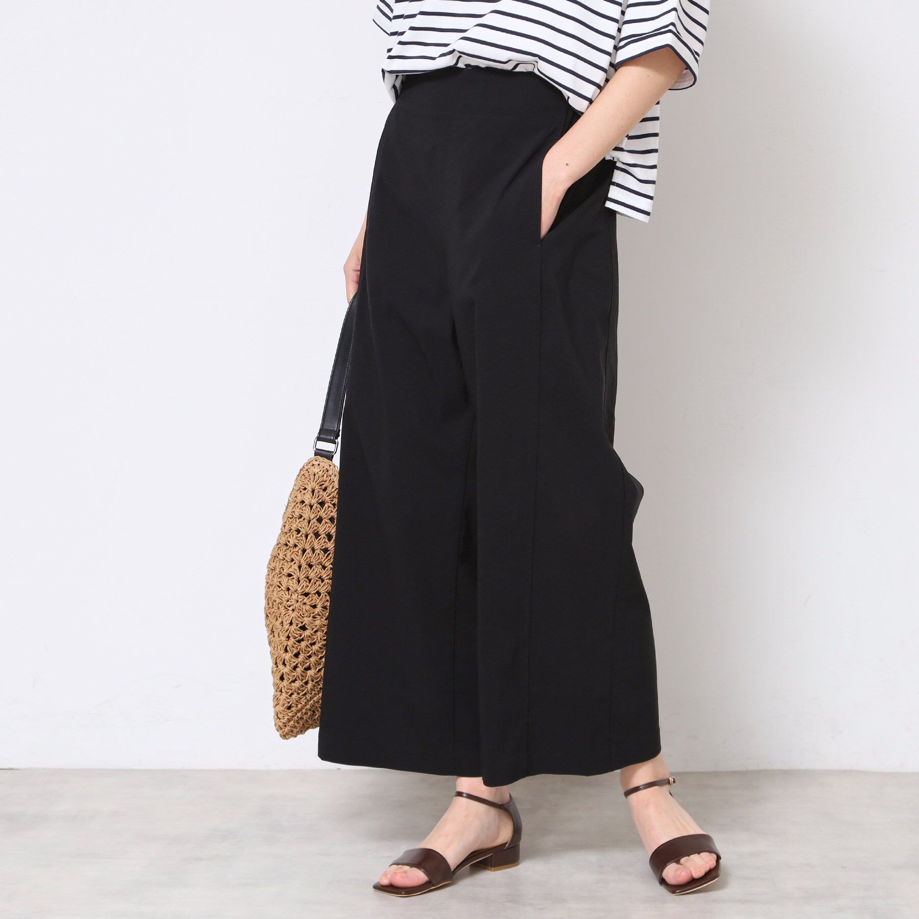 Dessin「【洗える】ストレッチセミワイドパンツ」|その他|