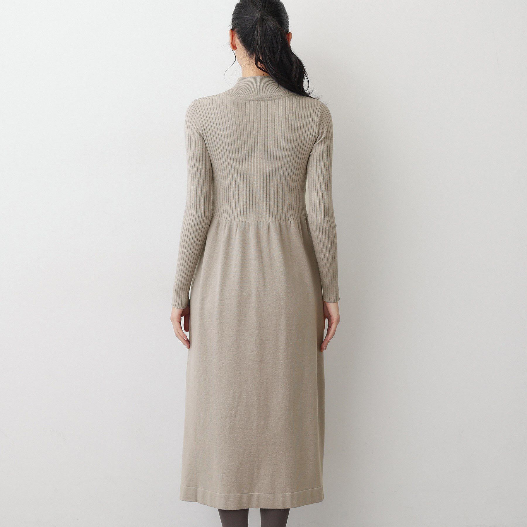 Dessin「【2点セット・洗える】シャギーベストニットワンピース」|スーツ|