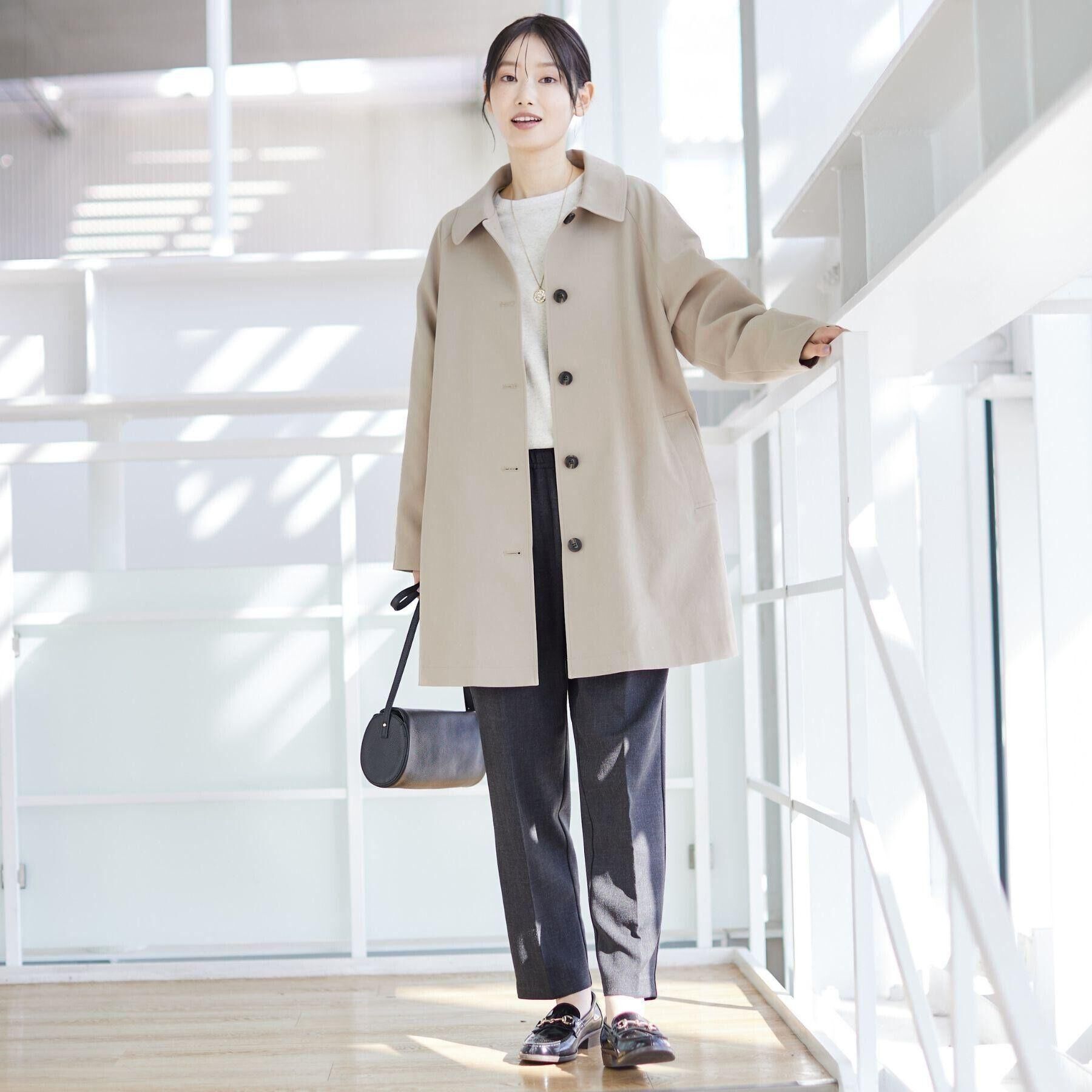 Dessin「【花粉ガード/撥水加工/洗える】ステンカラースプリングコート」|ステンカラーコート|