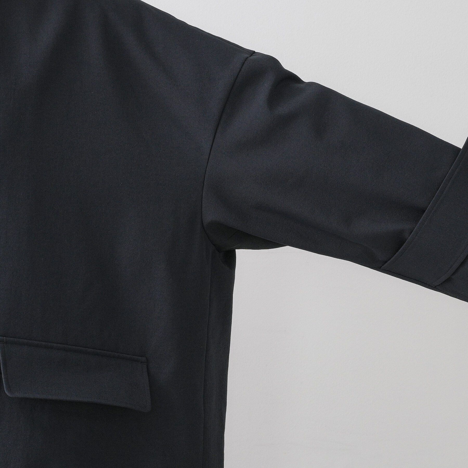 Dessin「【花粉ガード/撥水加工/洗える】クルーネックスプリングコート」|ノーカラーコート|