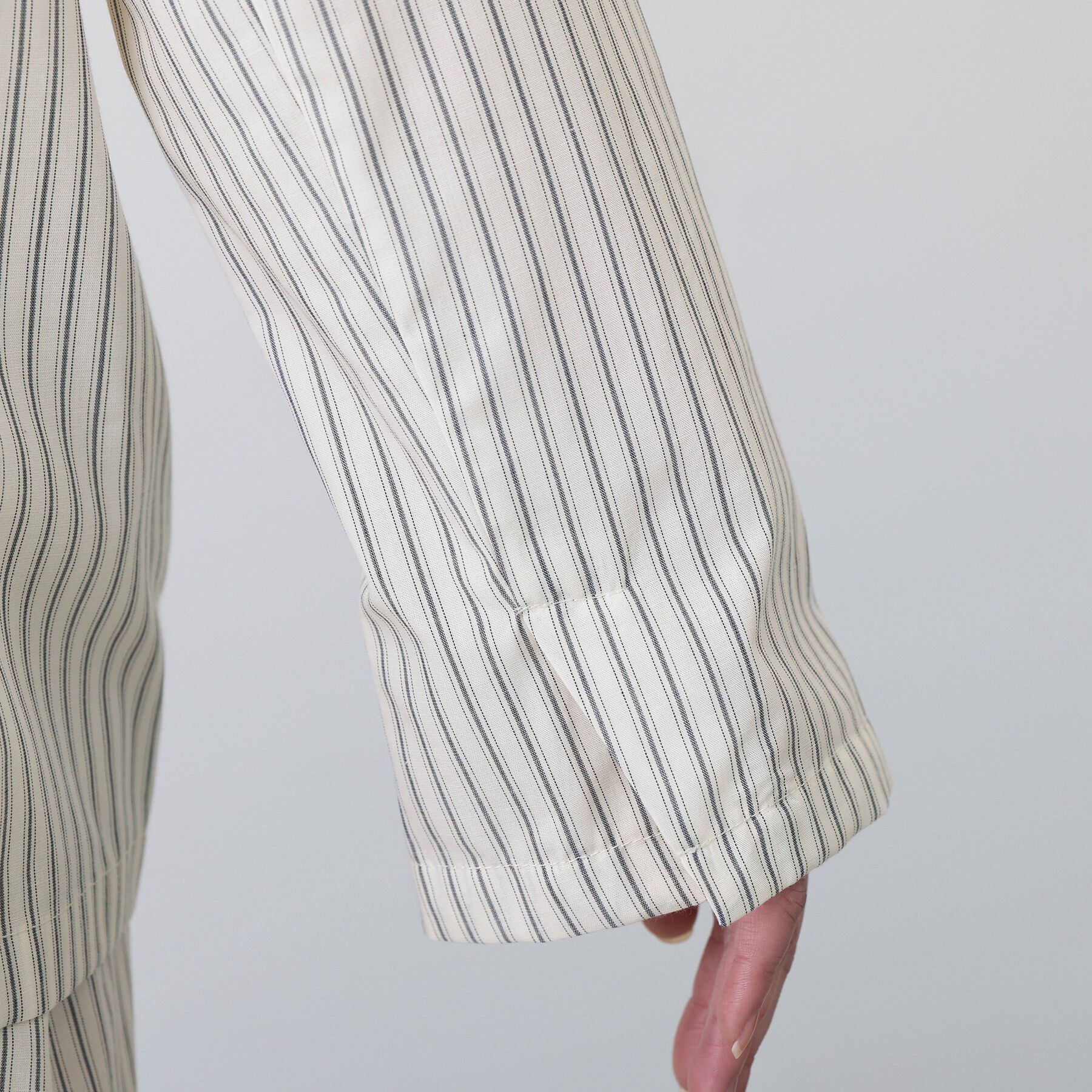 Dessin「【セットアップ可/洗える】ストライプシャツジャケット」|テーラードジャケット|