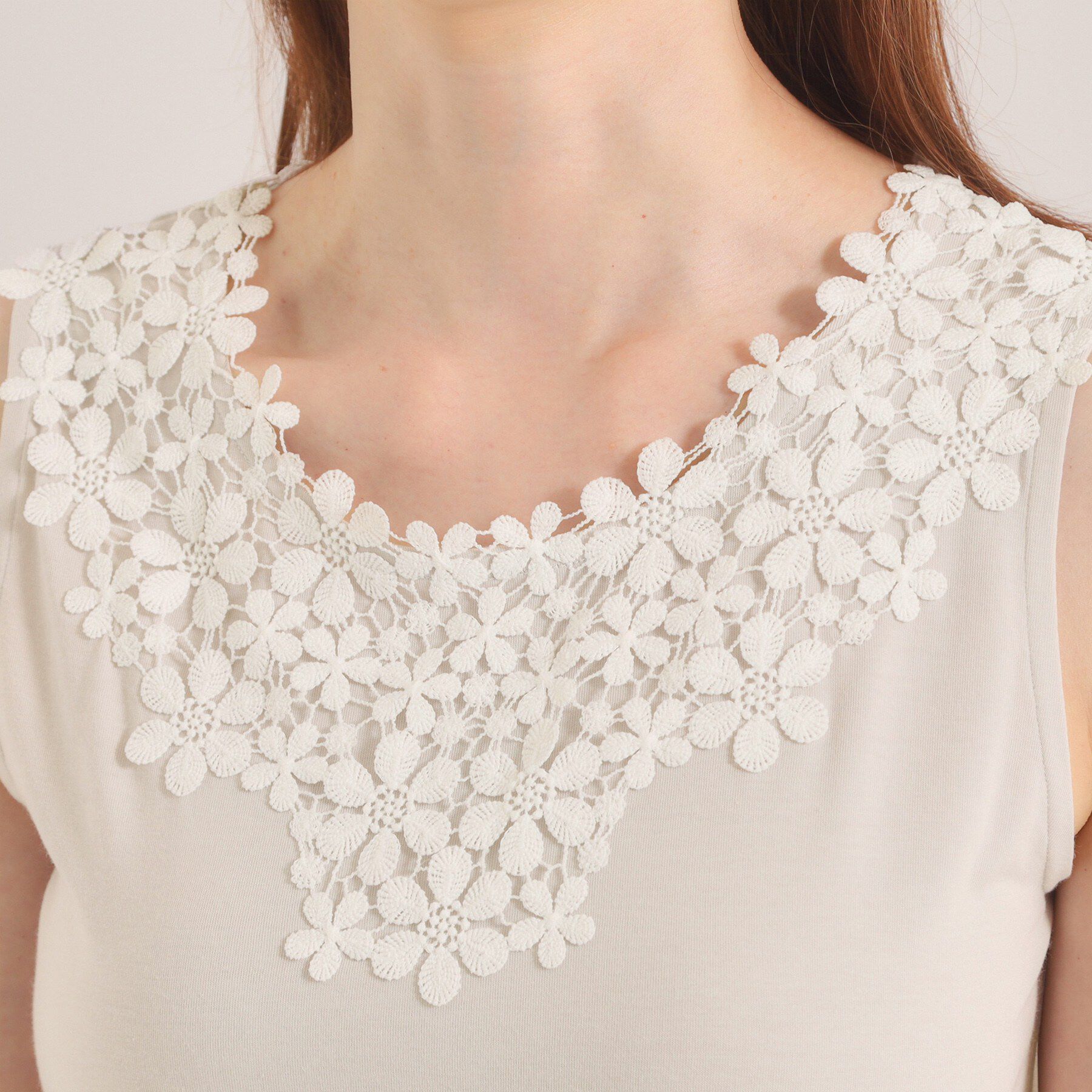 ITS&rsquo;DEMO「【洗濯機OK】レースタンクトップ」|キャミソール|