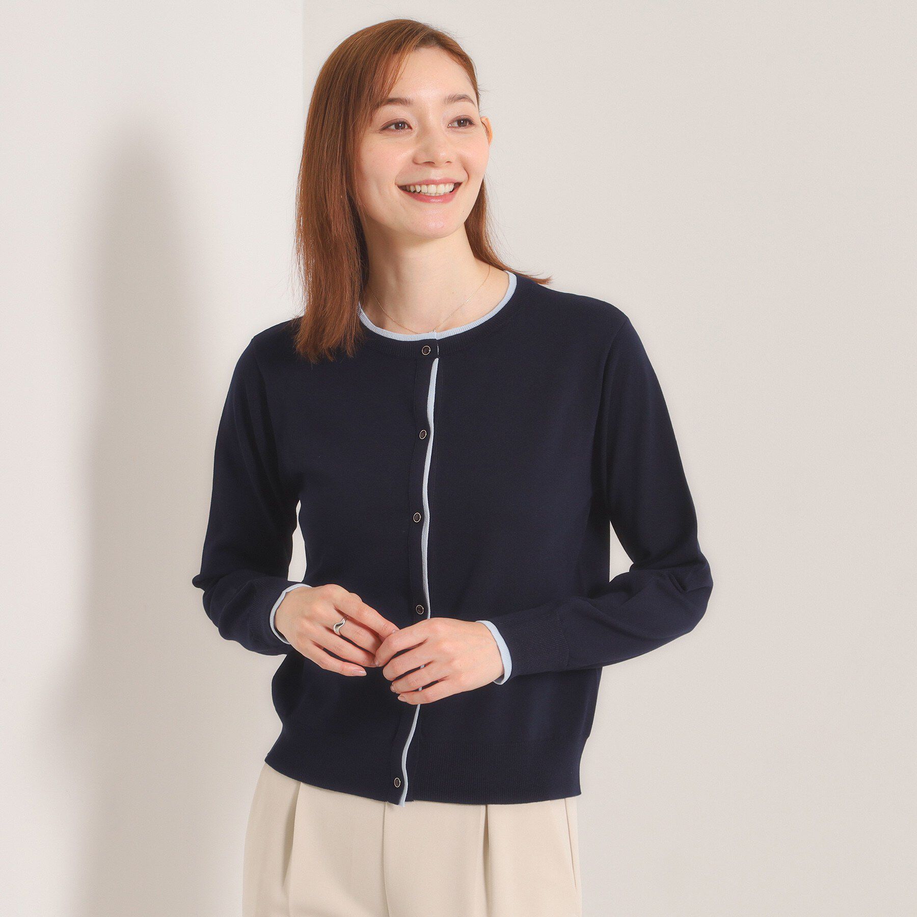 ITS&rsquo;DEMO「【手洗い可】レイヤード風カーディガン」|カーディガン|