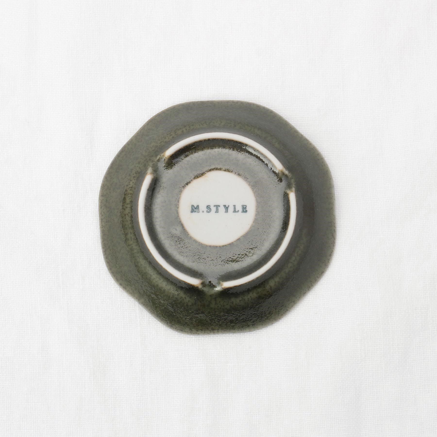 212 KITCHEN STORE「ケイプ 梅形豆皿 オリベグリーン」|食器・キッチングッズ|