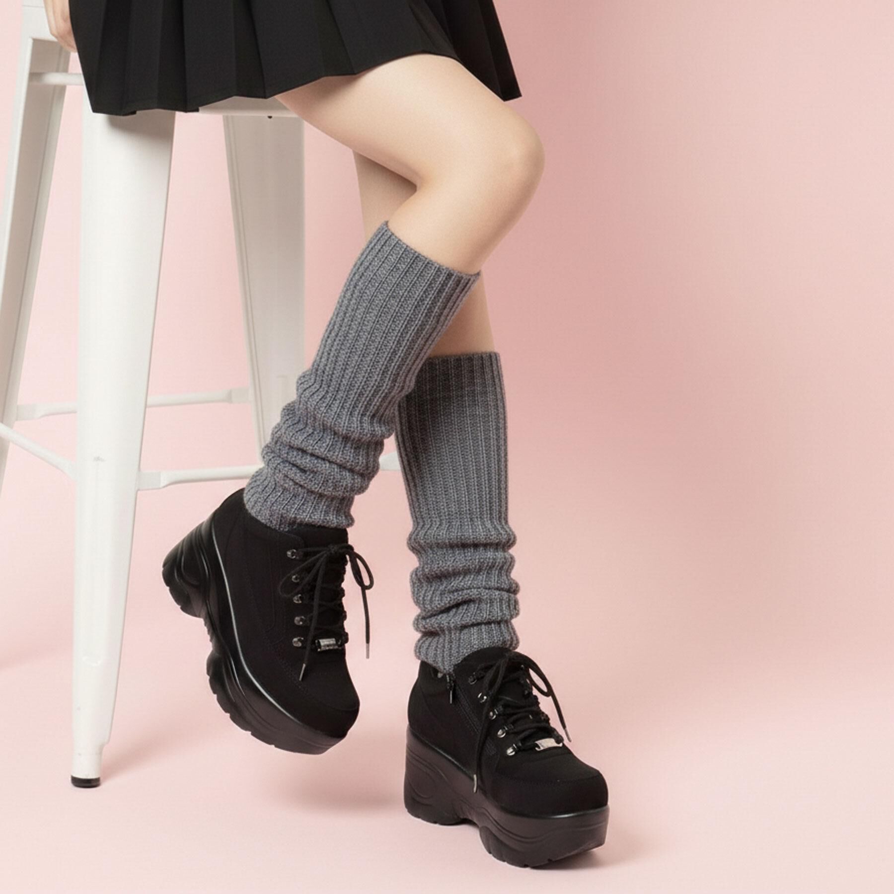 csT&P「＼脱ぎ履きしやすい／ファスナー付厚底スニーカー」|スニーカー|