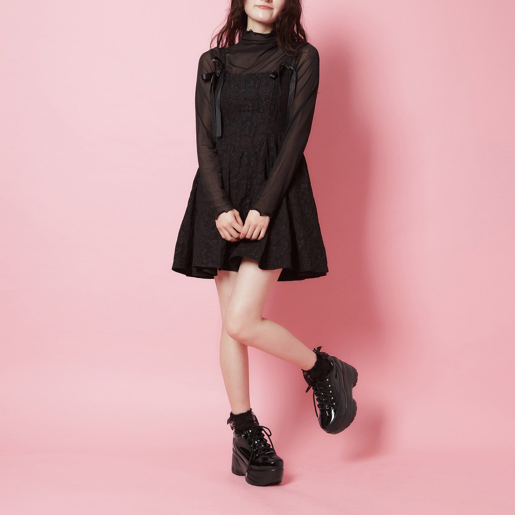 csT&P「＼脱ぎ履きしやすい／ファスナー付厚底スニーカー」|スニーカー|