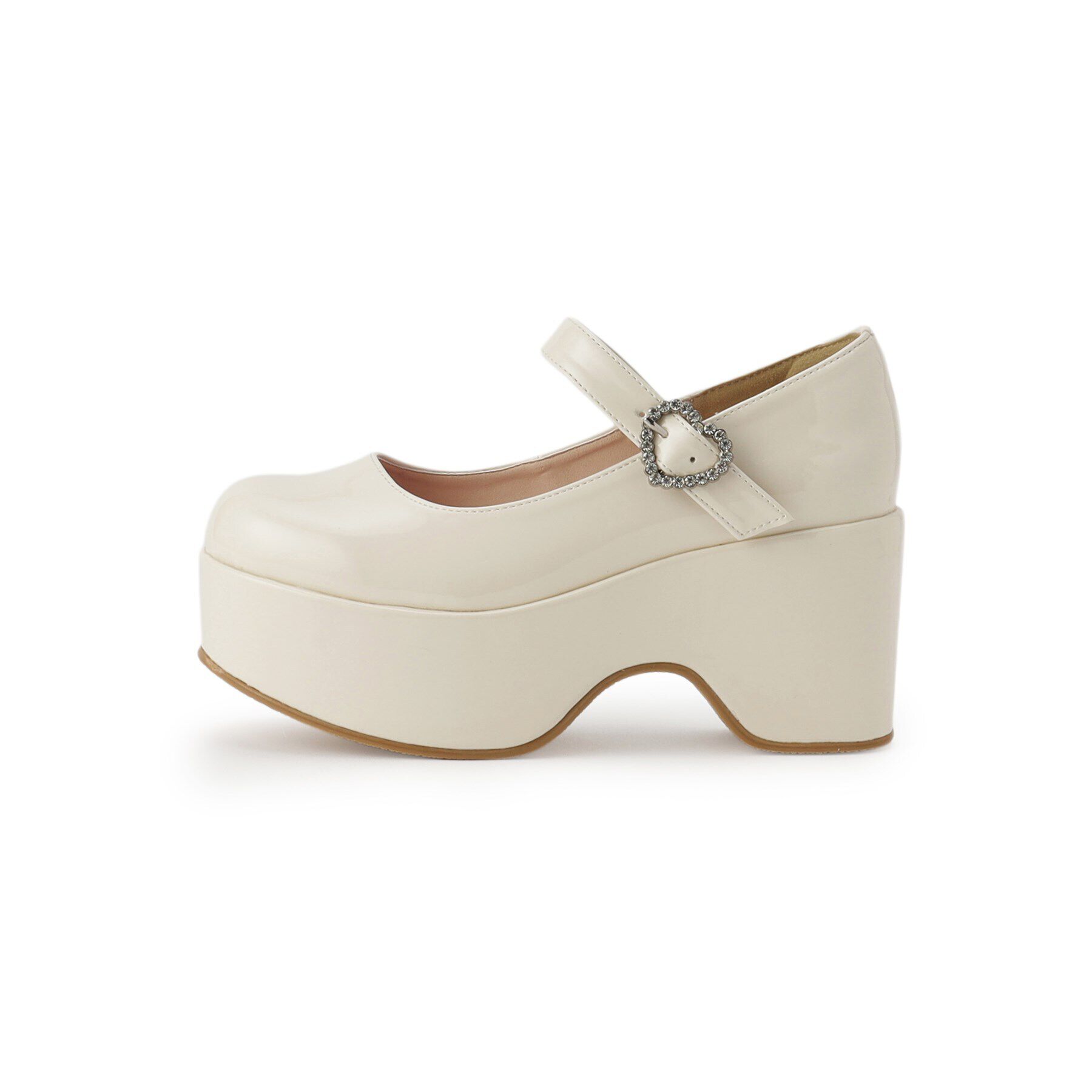 csT&P「キラキラハートバックルらくちんウエッジ厚底パンプス」|パンプス|