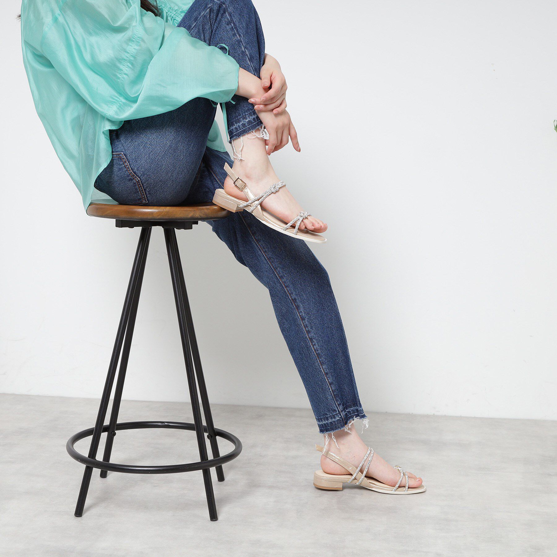 ESPERANZA「ラインストーンサンダル」|サンダル|