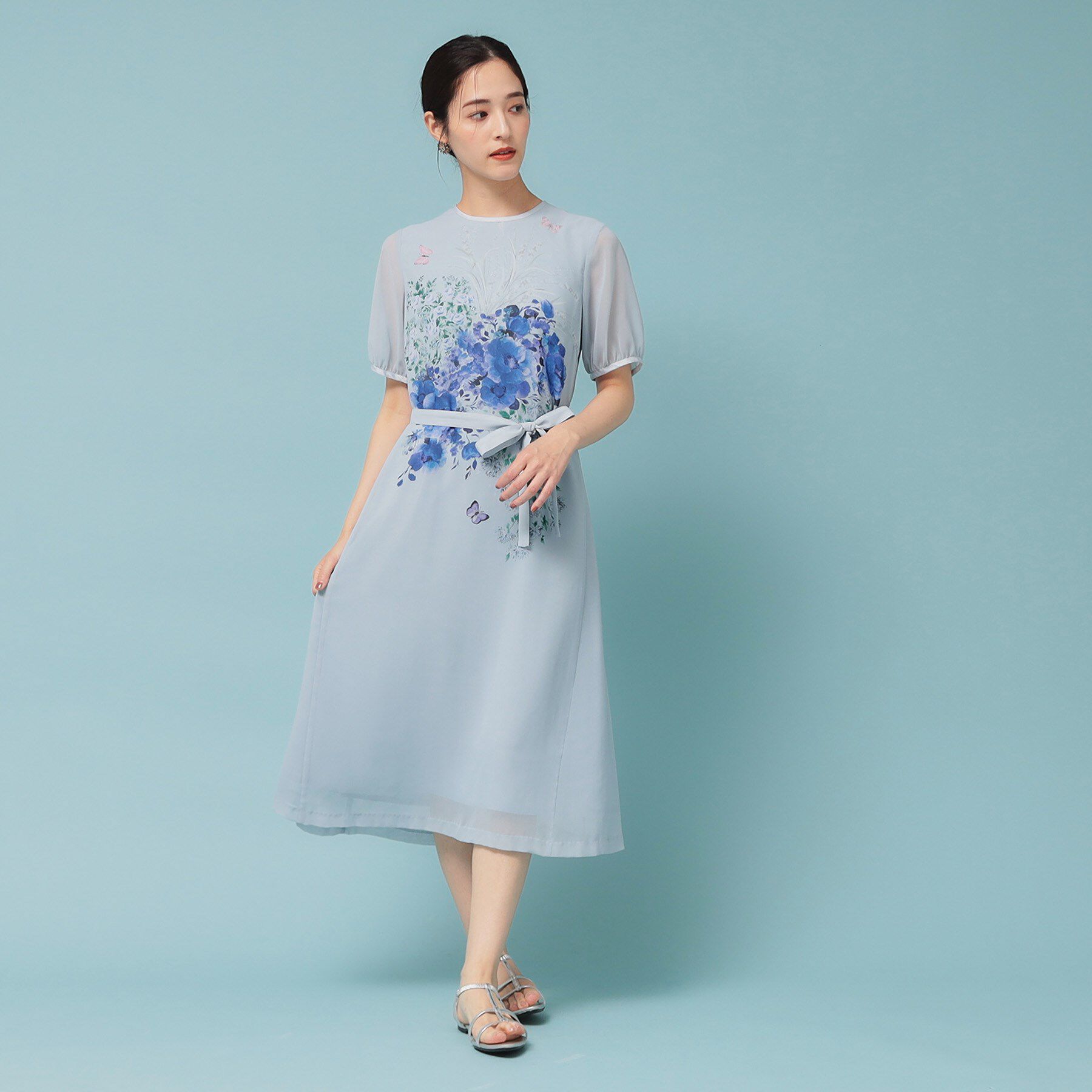 SunaUna「【co creation and yours／SS～L】パネル柄ワンピース」|ワンピース|