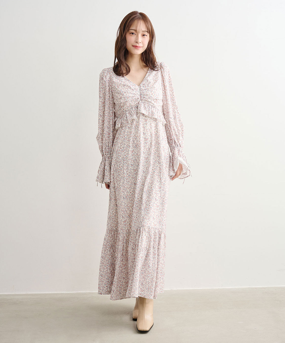 COCO DEAL「フラワープリントワンピース」|ワンピース|オフ