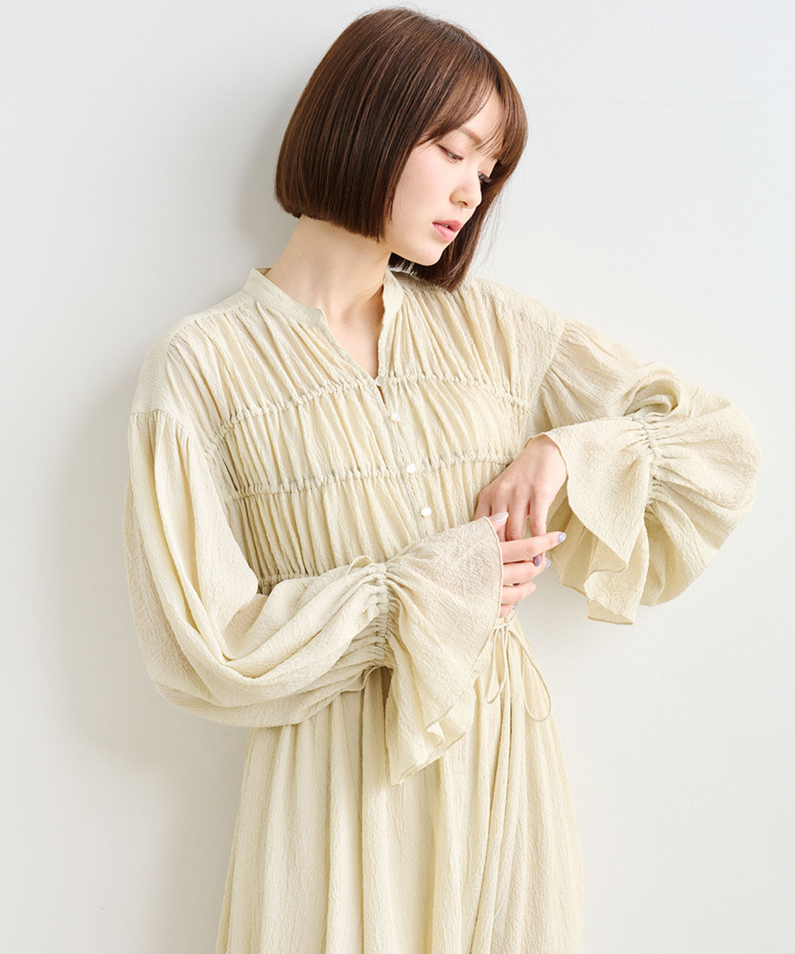 COCO DEAL「シャーリングワンピース」|ワンピース|