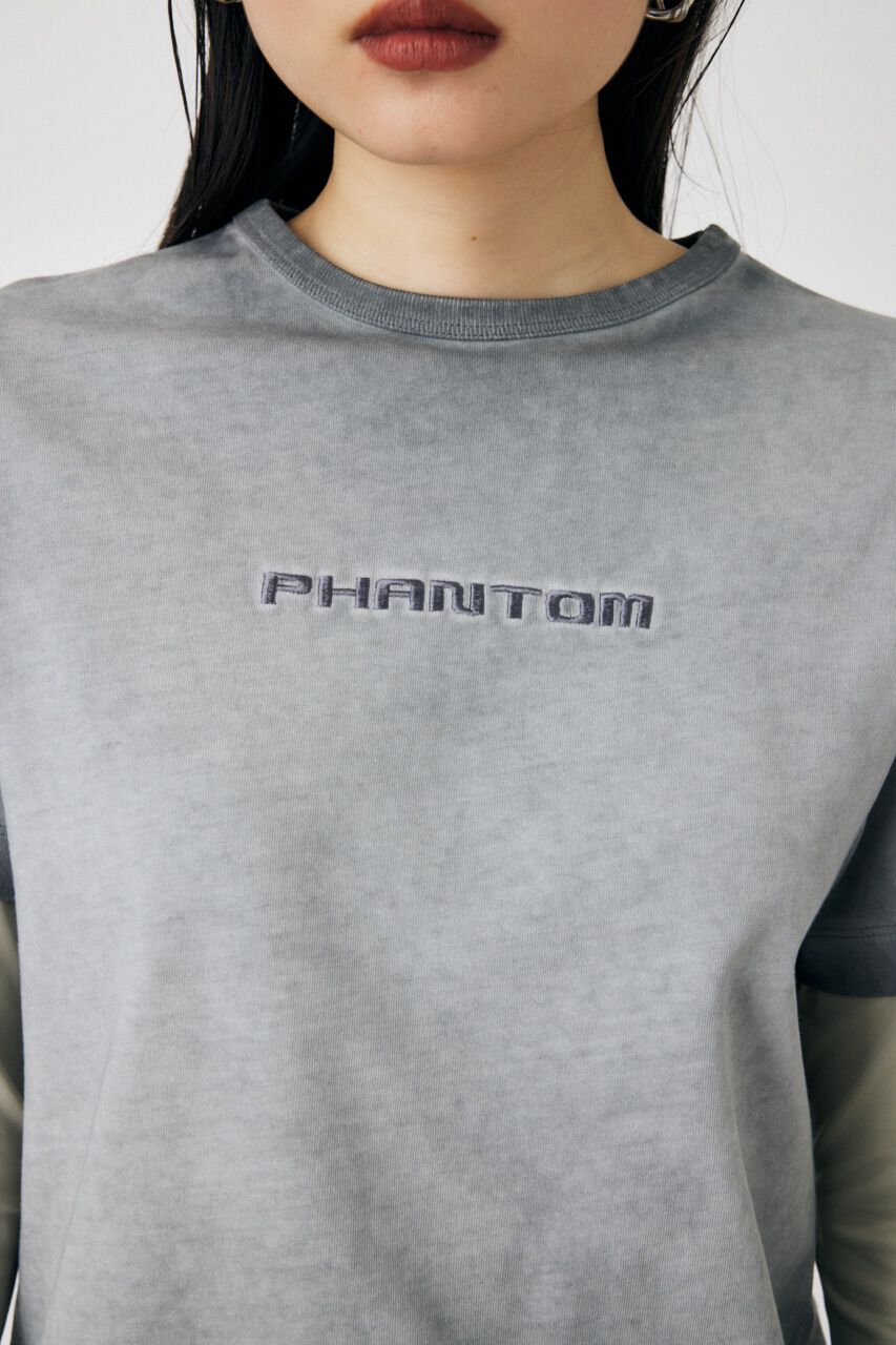 MOUSSY「LAYERED LIKE EMBROIDERY LS Tシャツ」|Tシャツ・カットソー|