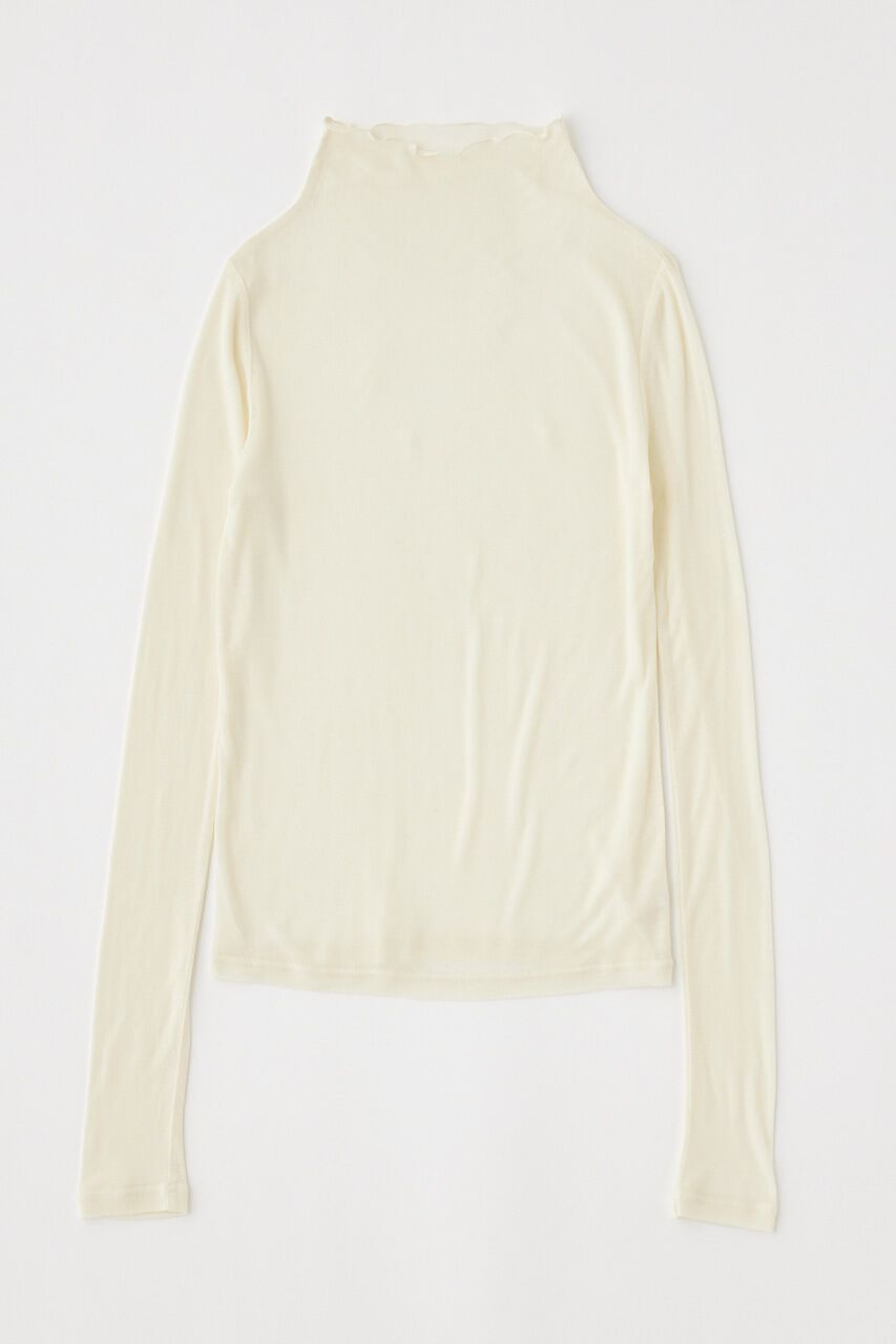 MOUSSY「LOOSE FIT HIGH NECK トップス」|Tシャツ・カットソー|O/WHT1