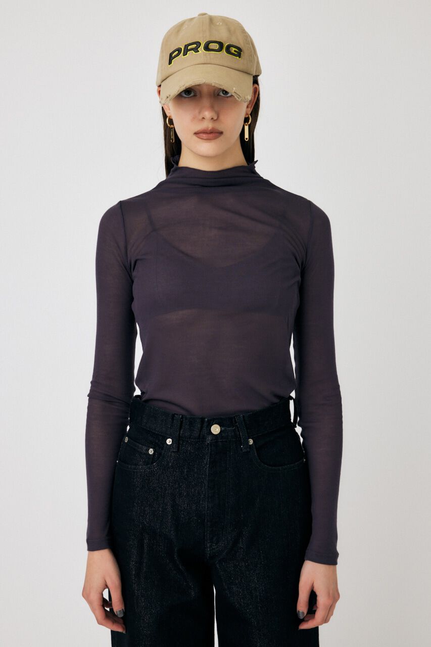 MOUSSY「LOOSE FIT HIGH NECK トップス」|Tシャツ・カットソー|