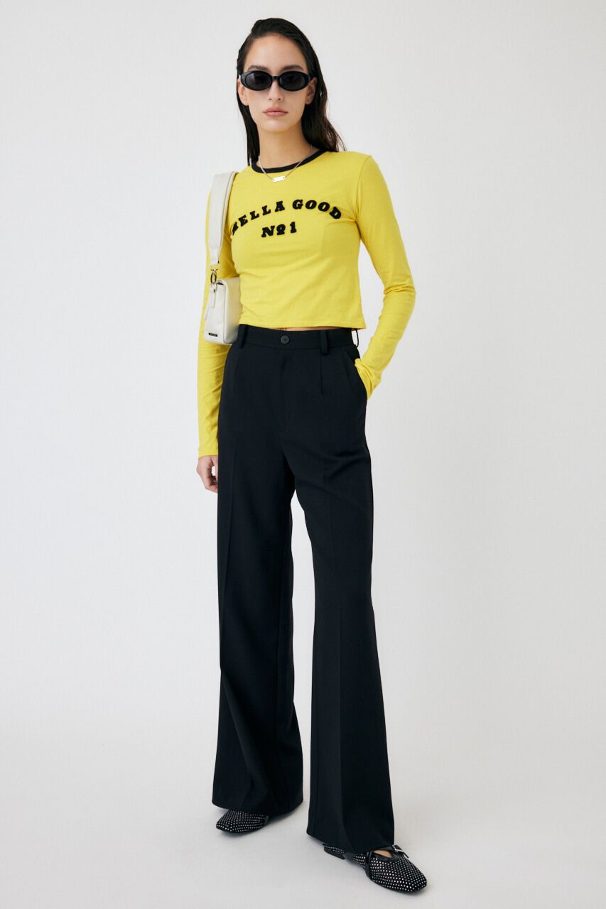 MOUSSY「CENTER PRESS FLARE パンツ」|その他|BLK