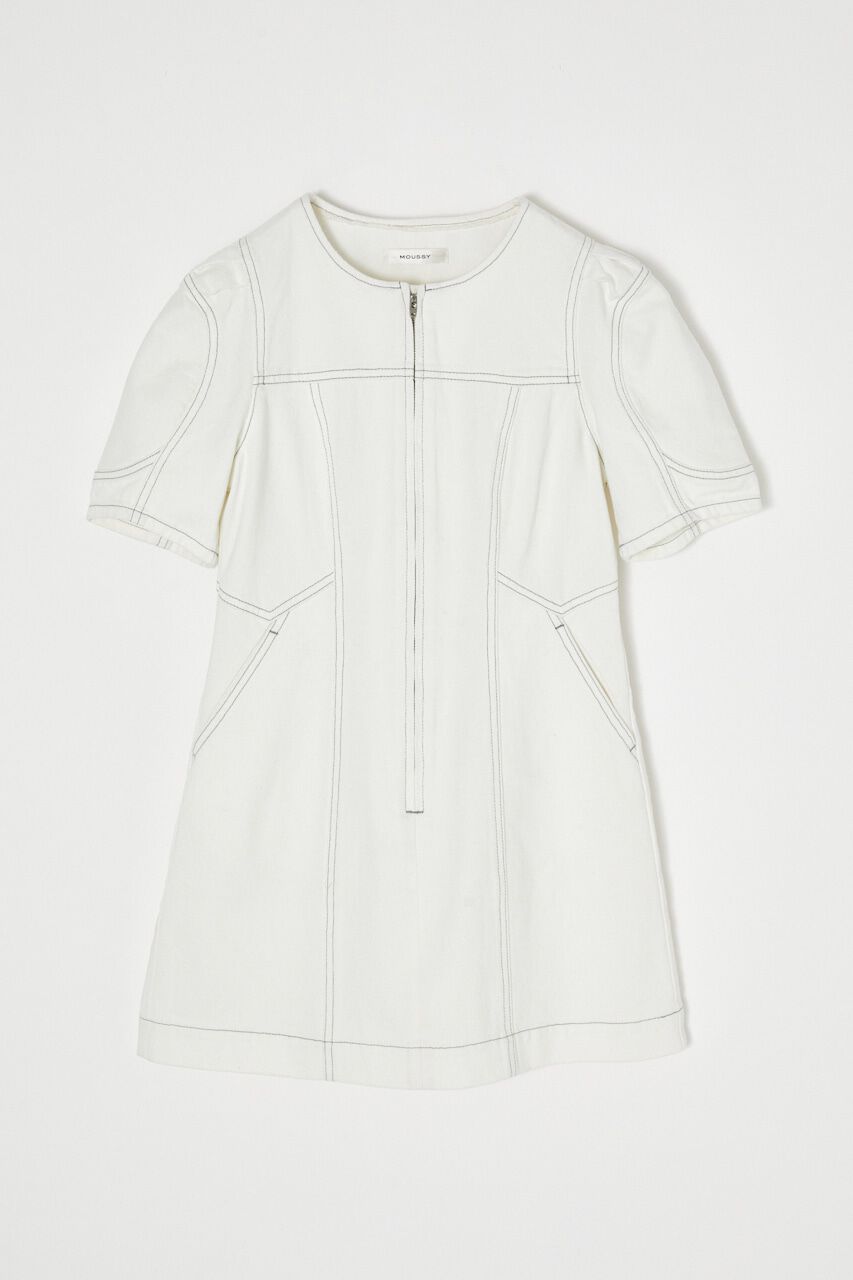 MOUSSY「FRONT ZIP MINI ドレス」|ワンピース|