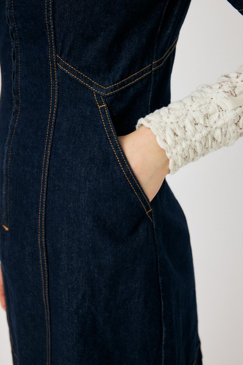 MOUSSY「FRONT ZIP MINI ドレス」|ワンピース|