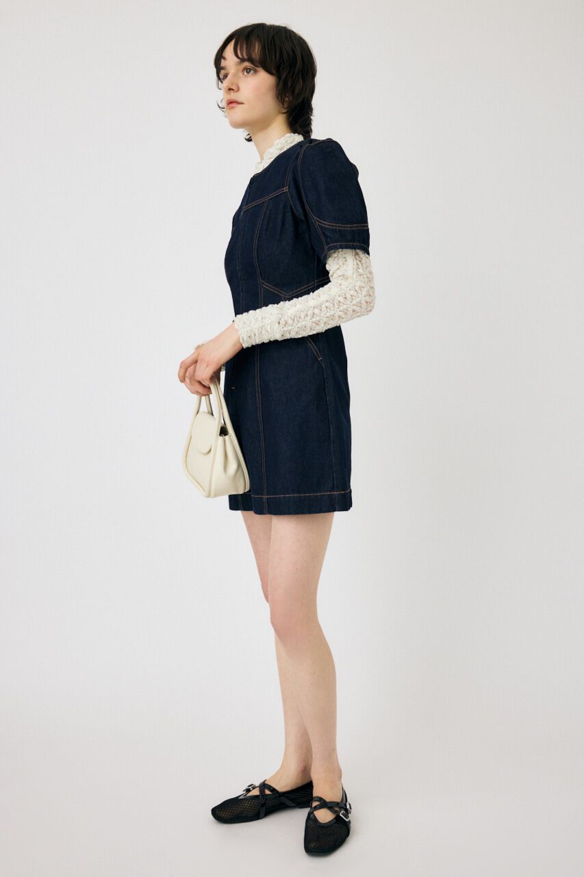 MOUSSY「FRONT ZIP MINI ドレス」|ワンピース|