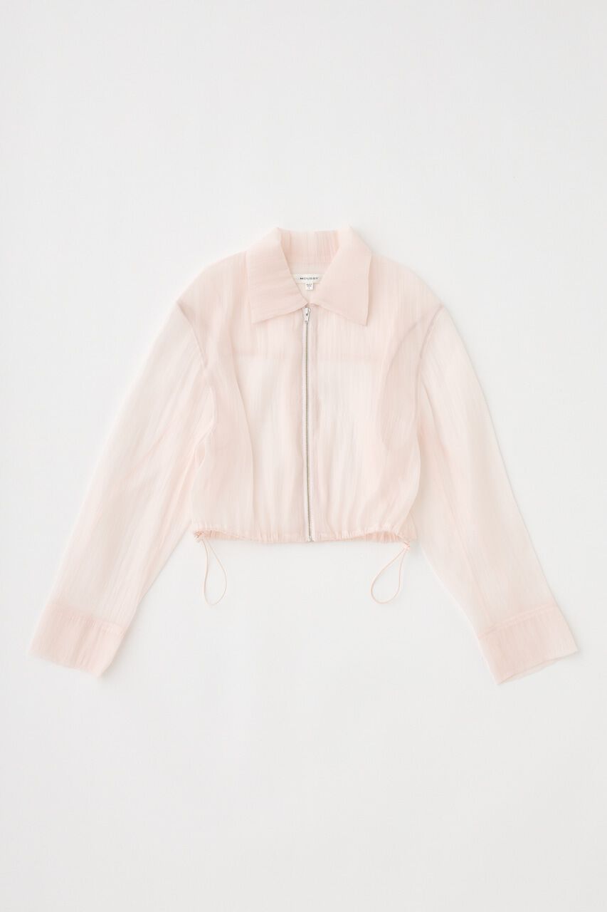 MOUSSY「SHEER CROPPED ジャケット」|シャツ・ブラウス|