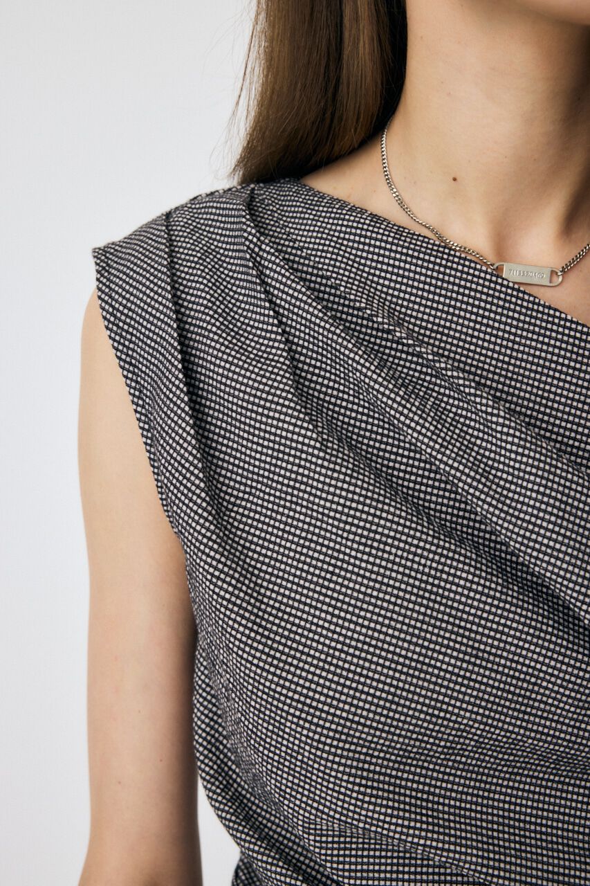 MOUSSY「PLAID ONE SHOULDER ブラウス」|その他|