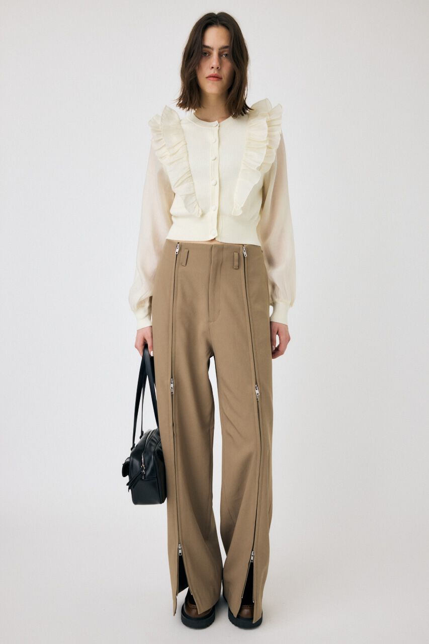 MOUSSY「ZIP UP WIDE トラウザーズ」|その他|