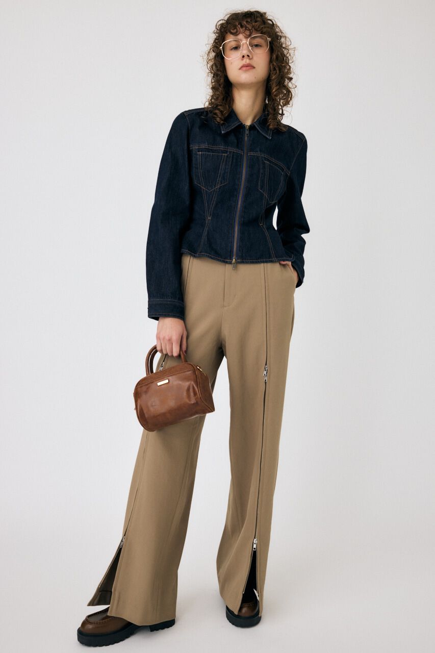 MOUSSY「ZIP UP WIDE トラウザーズ」|その他|