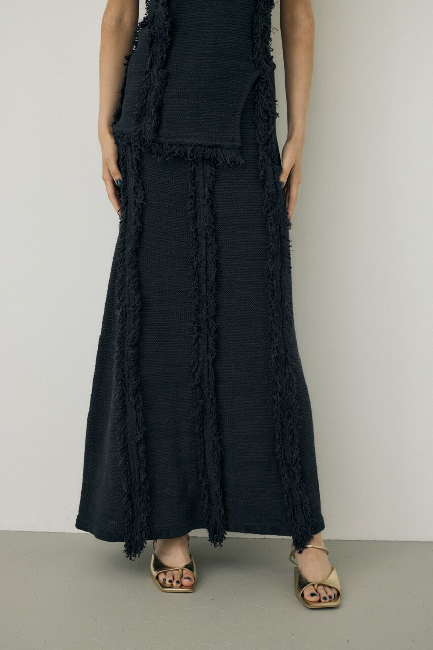 MOUSSY「ツイードニットスカート　オーガニックコットン使用」|スカート|