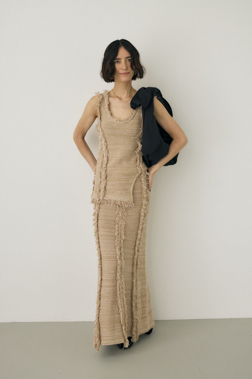 MOUSSY「ツイードニットスカート　オーガニックコットン使用」|スカート|