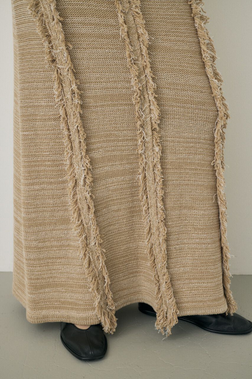 MOUSSY「ツイードニットスカート　オーガニックコットン使用」|スカート|