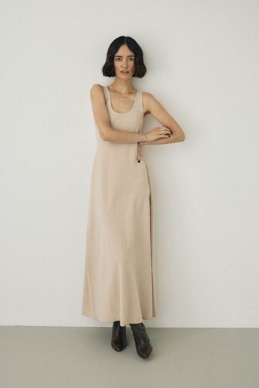 MOUSSY「ノースリーブニットワンピース　オーガニックコットン使用」|ワンピース|