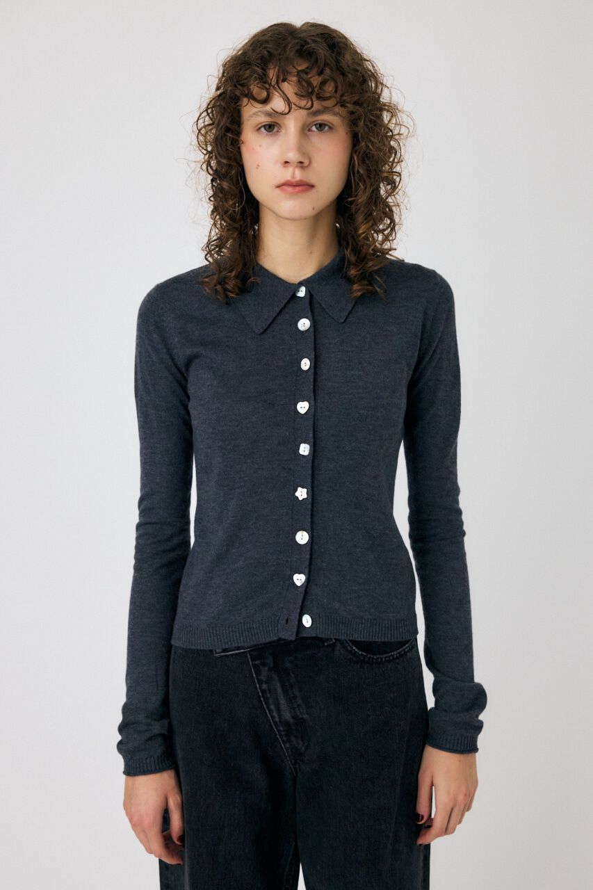 MOUSSY「RANDOM BUTTON カーディガン」|ニット・セーター|