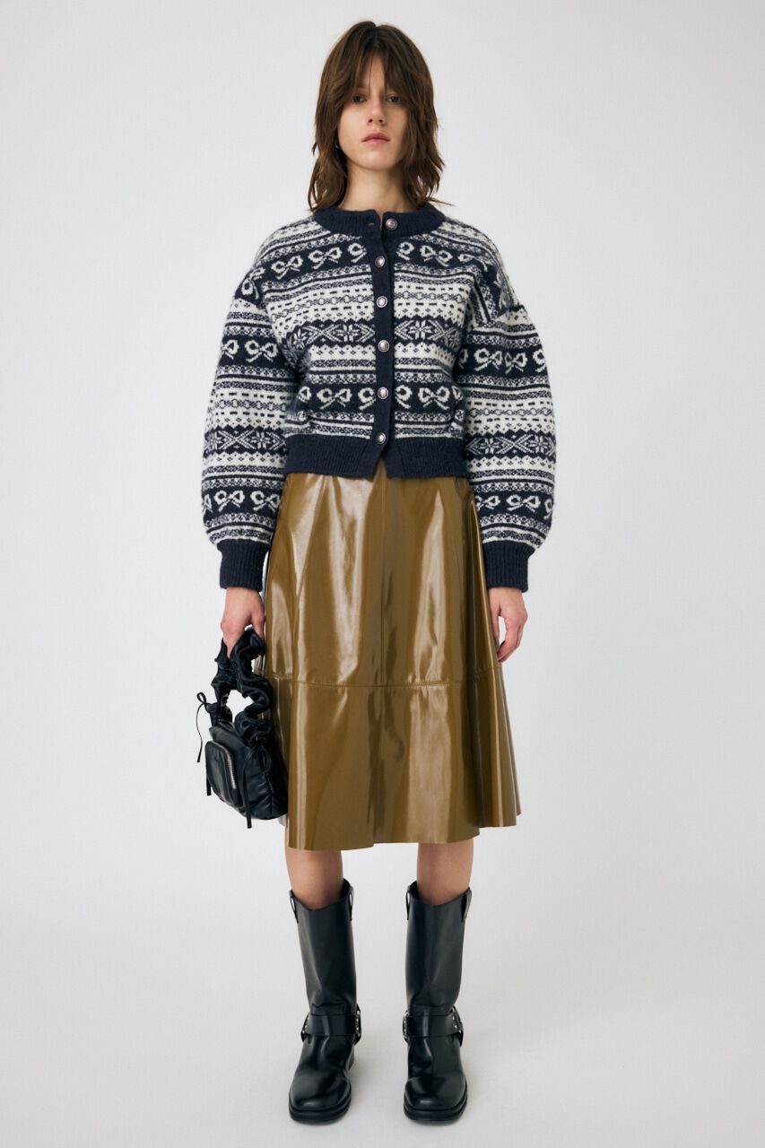 MOUSSY「F/LEATHER フレアスカート」|スカート|