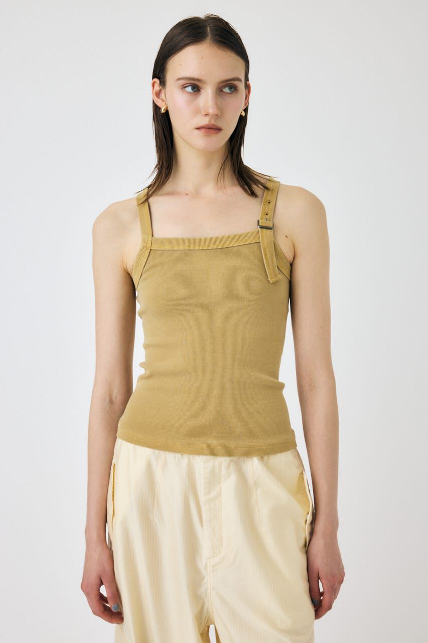 MOUSSY「FADED BELT タンク」|タンクトップ|BEG
